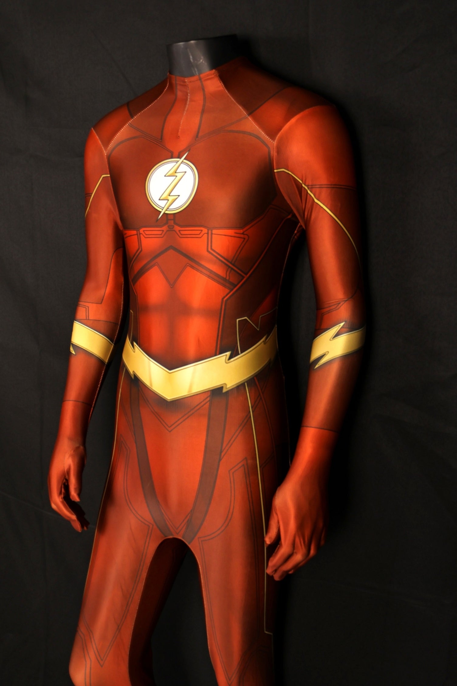 The Flash Cosplay Costume - Custom-Sized Men Jumpsuit