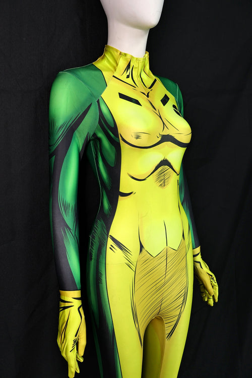In Auftrag gegebener maßgeschneiderter X-Men-Rogue-Anzug-Jumpsuit für Damen