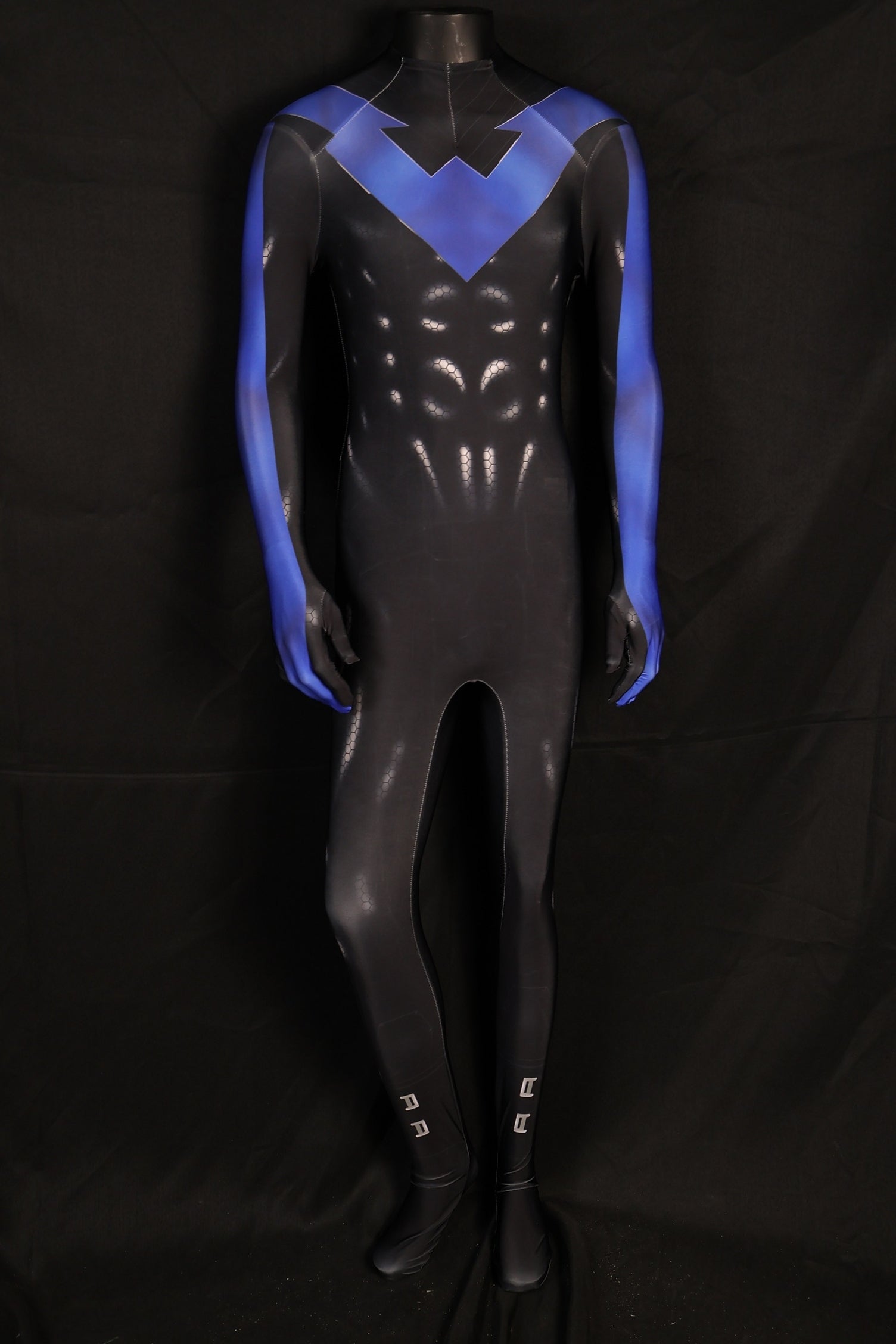 Nightwing Blue Custom-Sized Combat Suit for Men