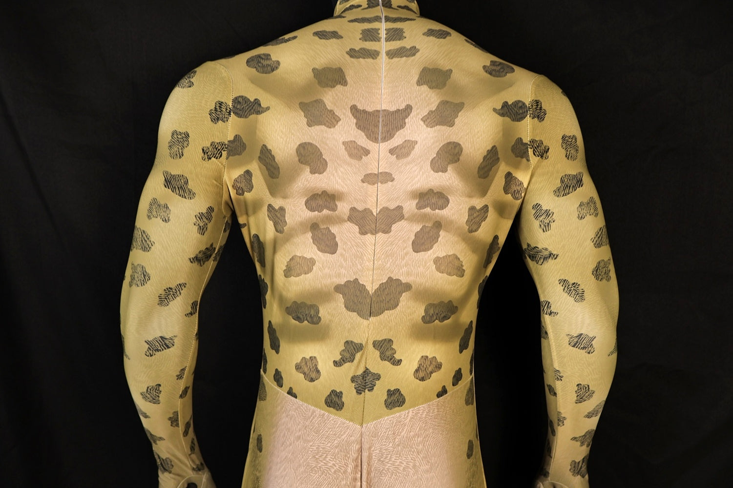 Realistic Cheetah Spots Bodysuit Male Animal Costume Spandex Jumpsuit