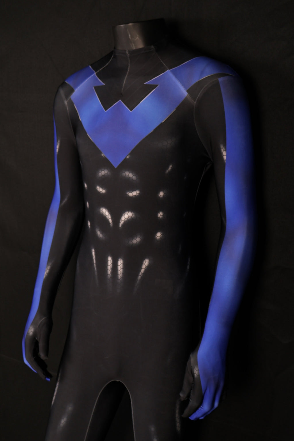 Nightwing Blue Custom-Sized Combat Suit for Men