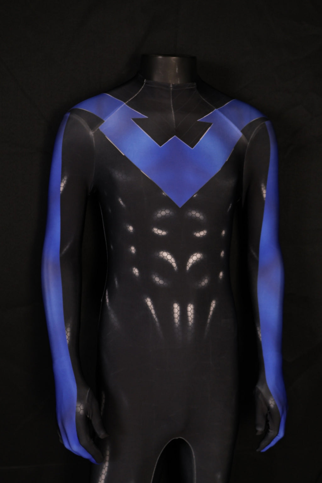 Nightwing Blue Custom-Sized Combat Suit for Men