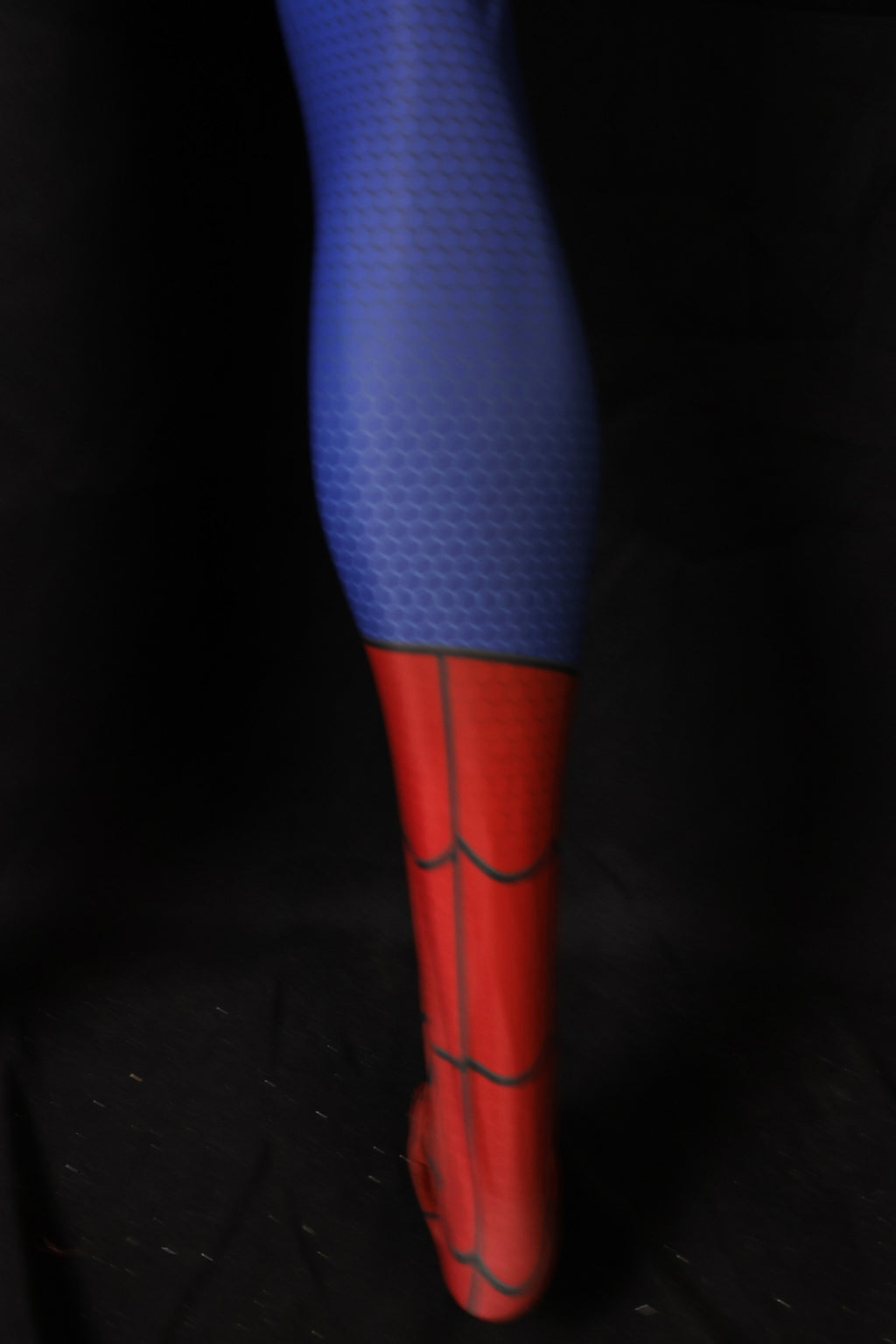 Men Spider-Man 4 New Red Blue Metallic Texture Cosplay Jumpsuit
