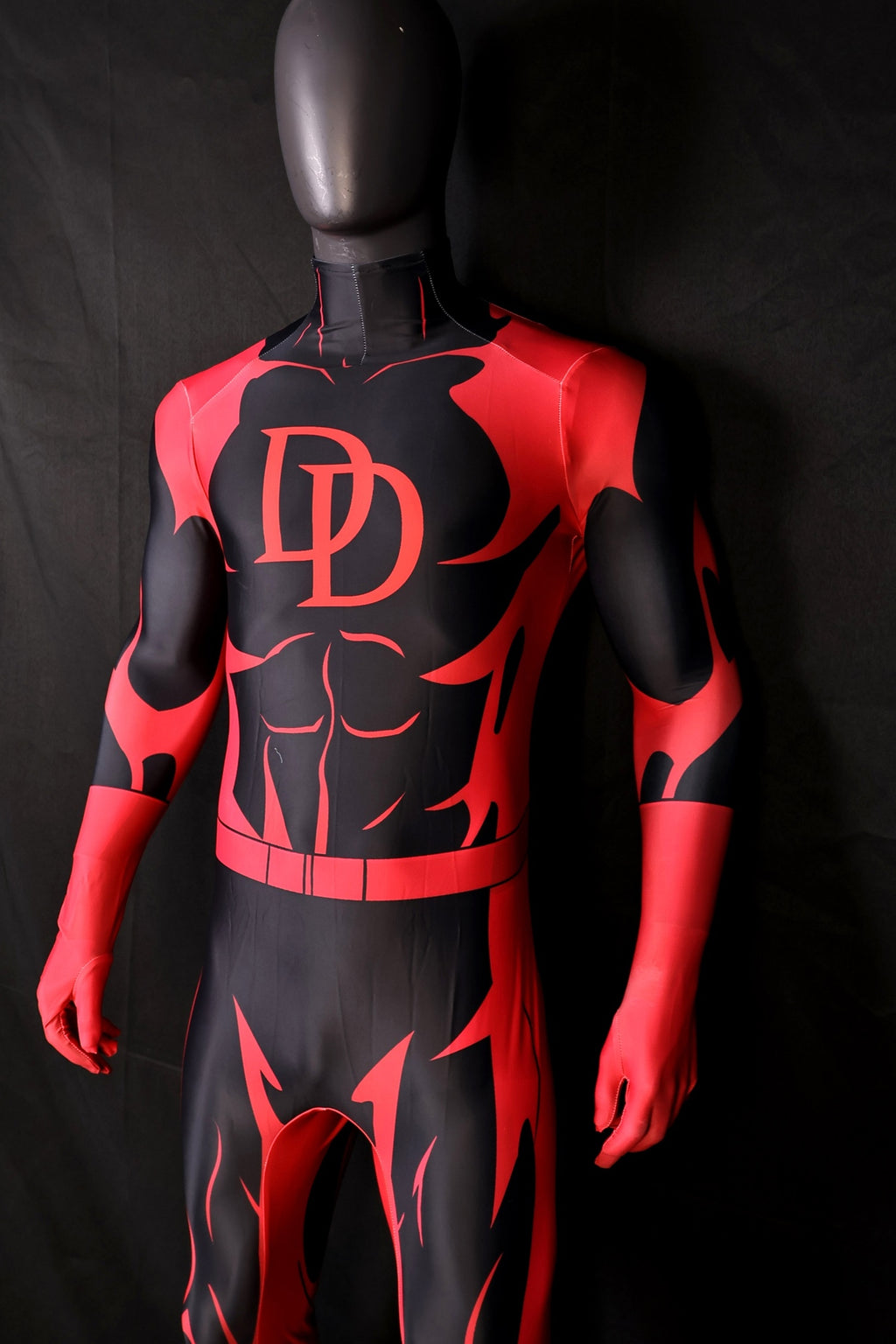Custom Cosplay Bodysuit for DD 97 Men - Personalized Red & Black Outfit