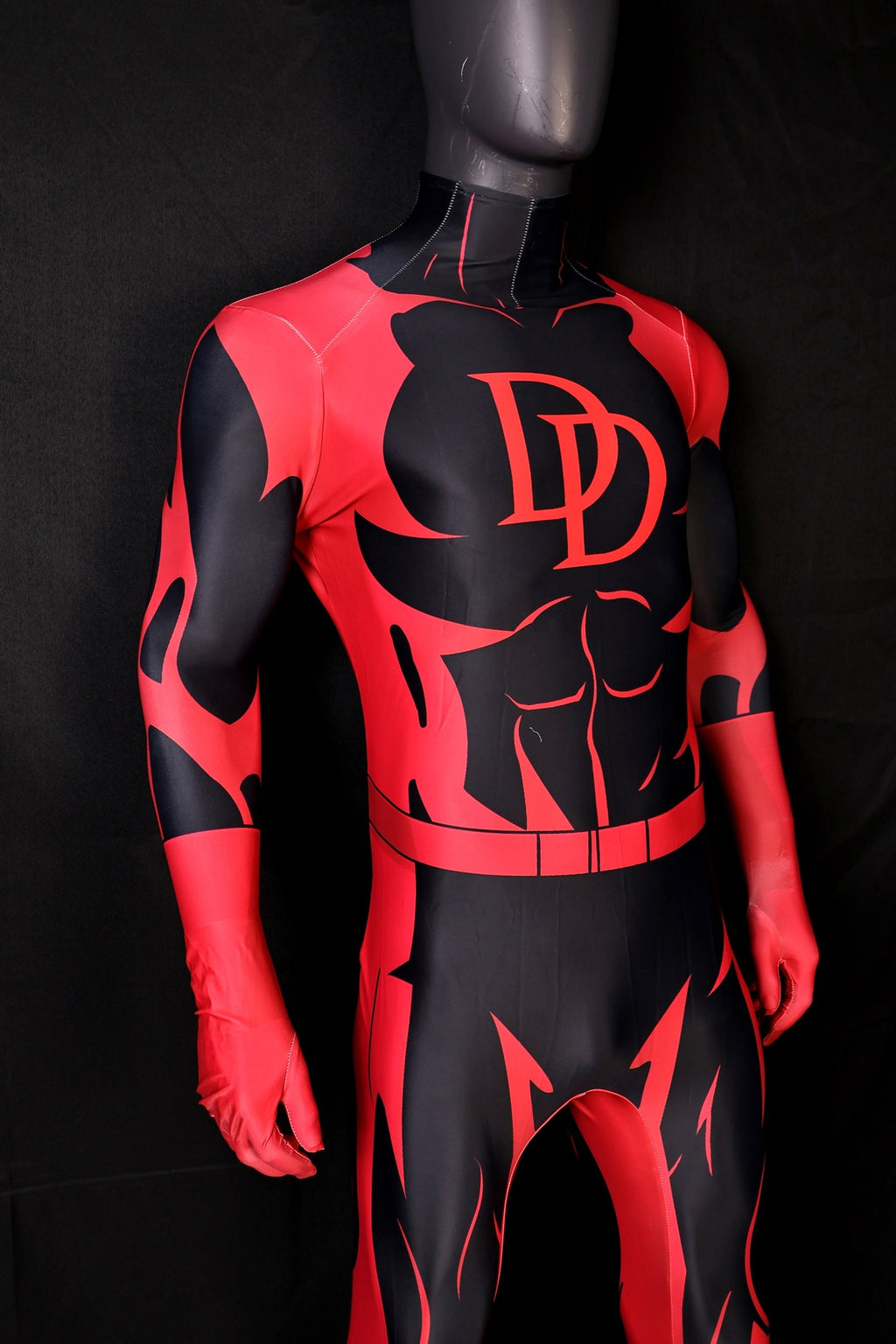 Custom Cosplay Bodysuit for DD 97 Men - Personalized Red & Black Outfit