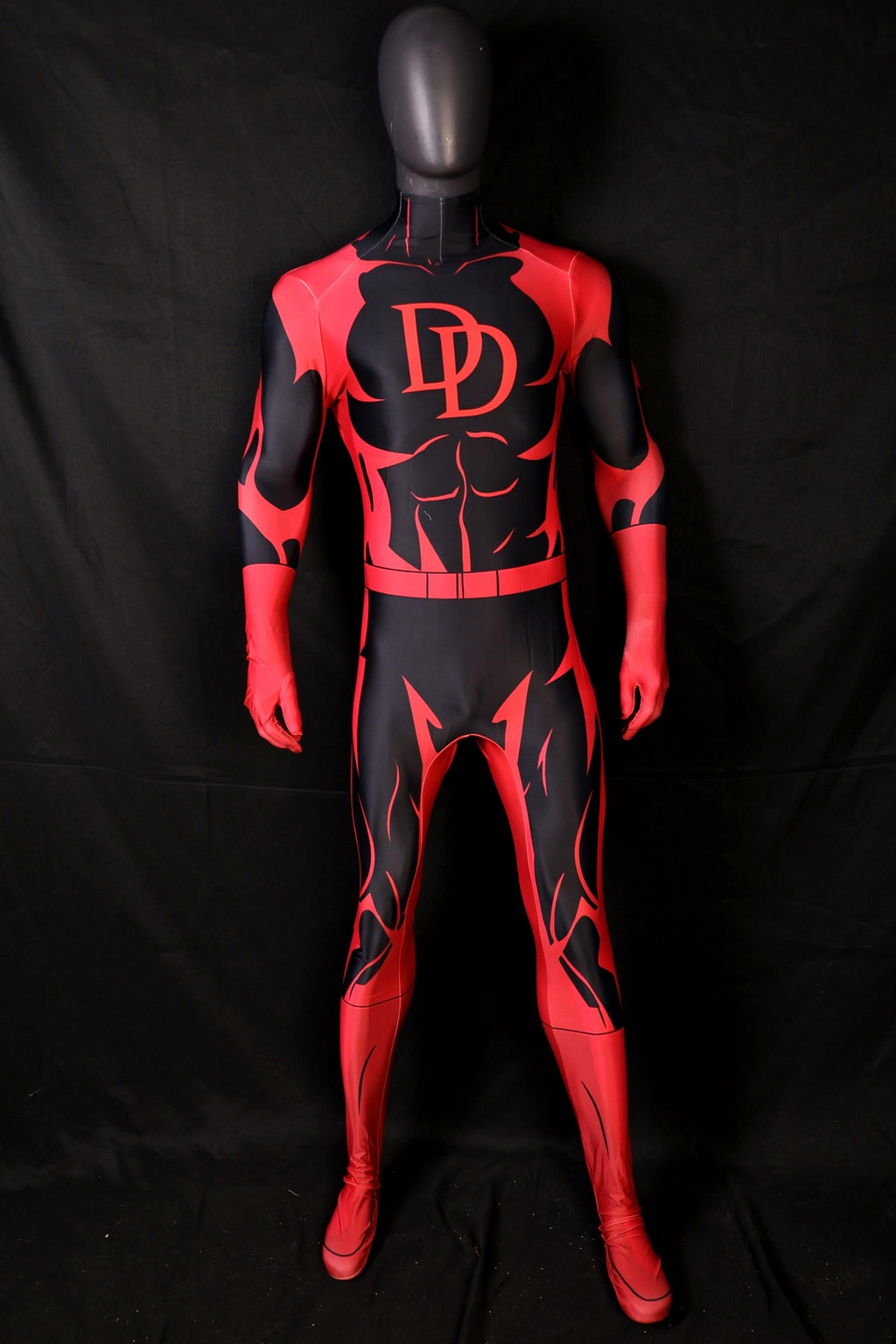 Custom Cosplay Bodysuit for DD 97 Men - Personalized Red & Black Outfit