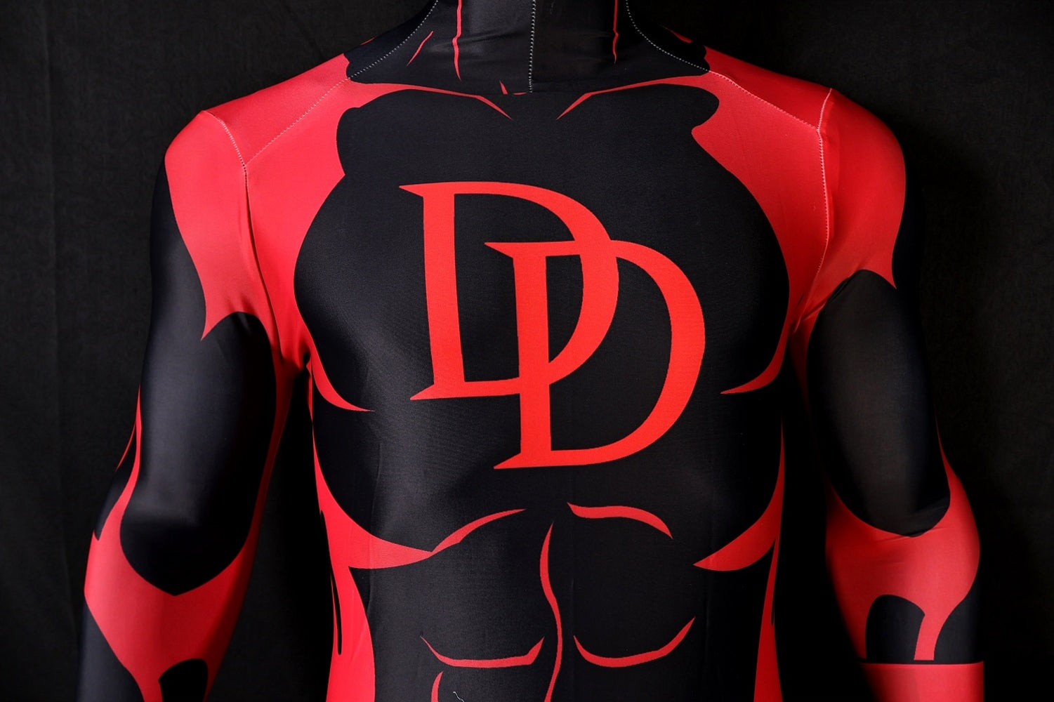 Custom Cosplay Bodysuit for DD 97 Men - Personalized Red & Black Outfit