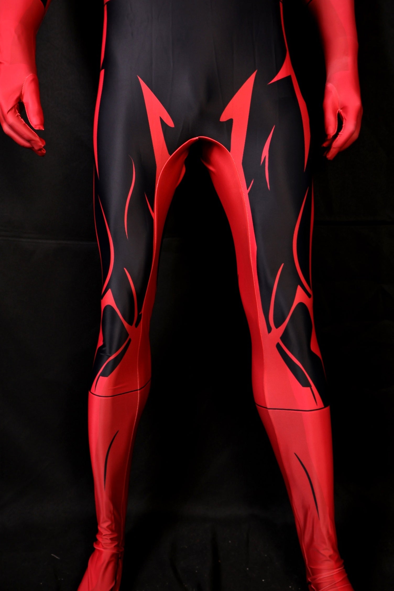 Custom Cosplay Bodysuit for DD 97 Men - Personalized Red & Black Outfit