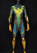 Custom Commission Women Jean Grey Green Yellow Bodysuit