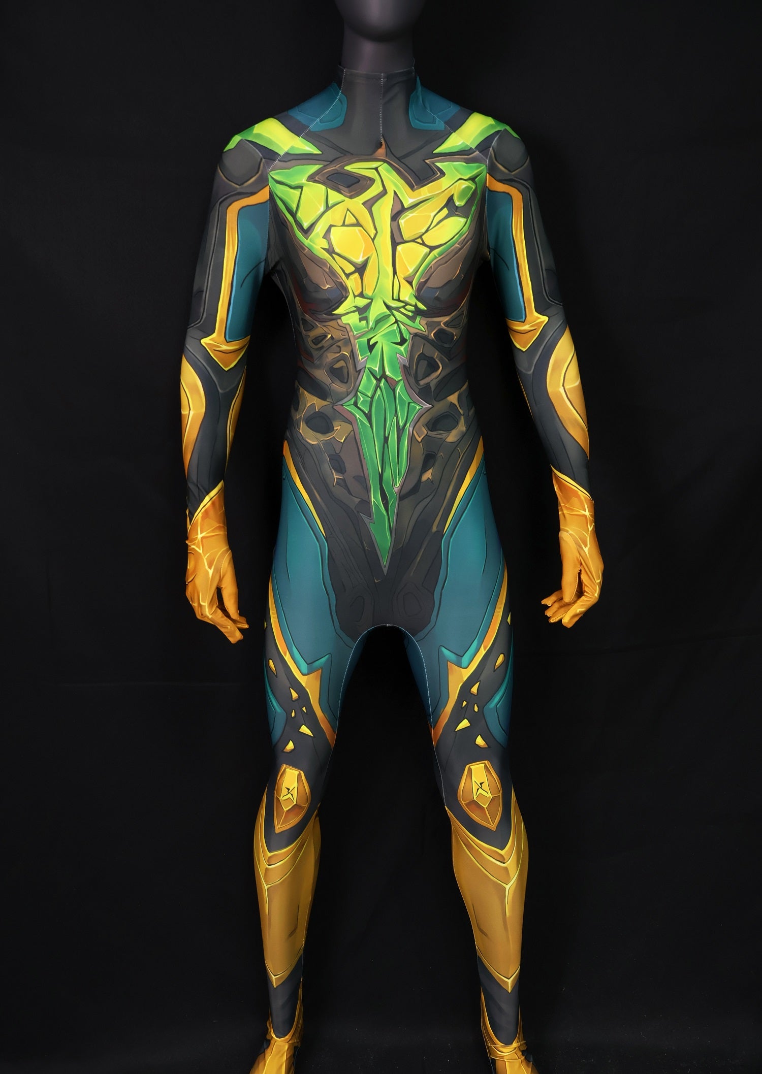 Custom Commission Women Jean Grey Green Yellow Bodysuit