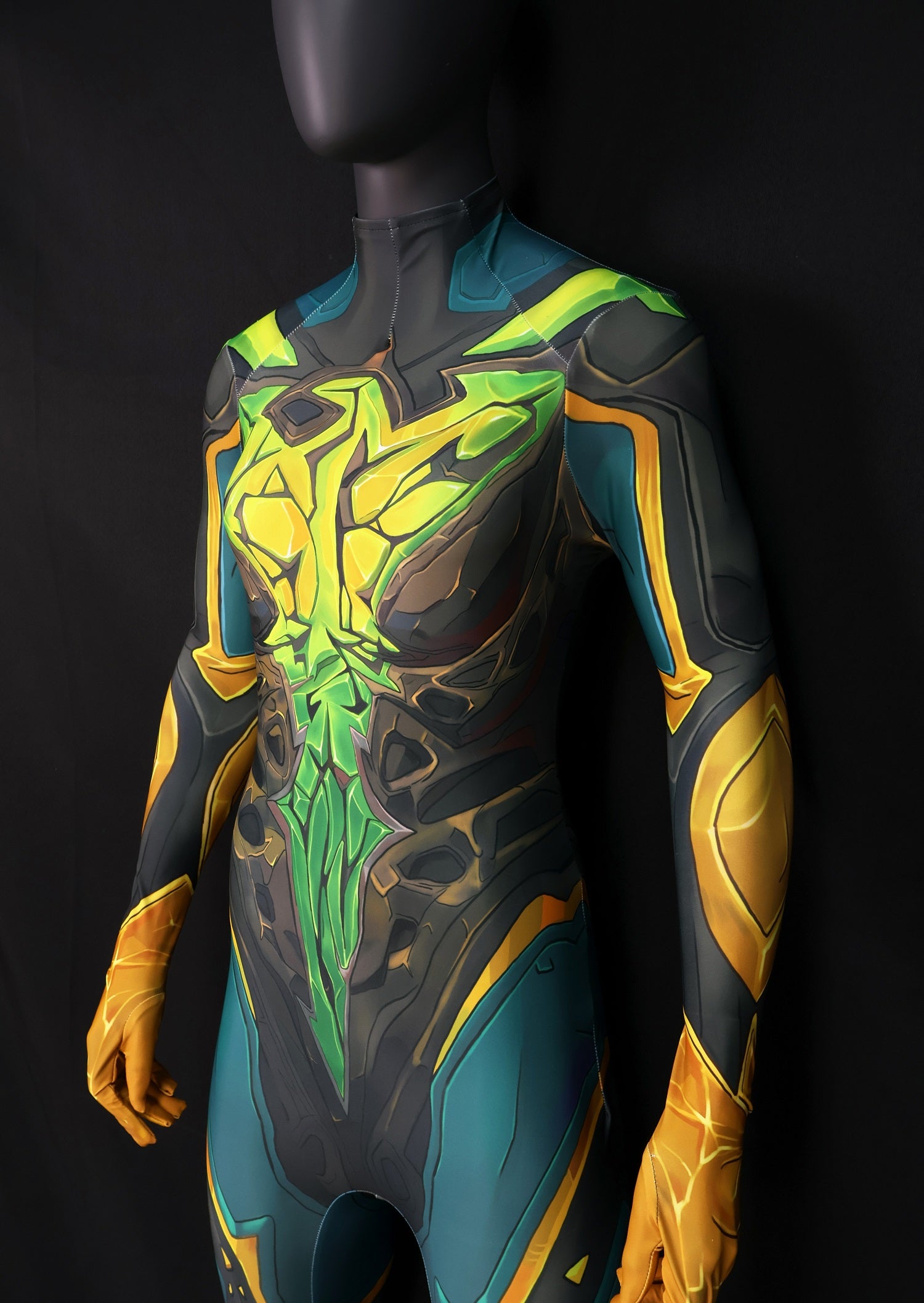 Custom Commission Women Jean Grey Green Yellow Bodysuit