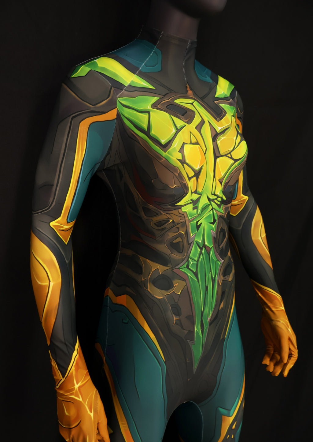 Custom Commission Women Jean Grey Green Yellow Bodysuit