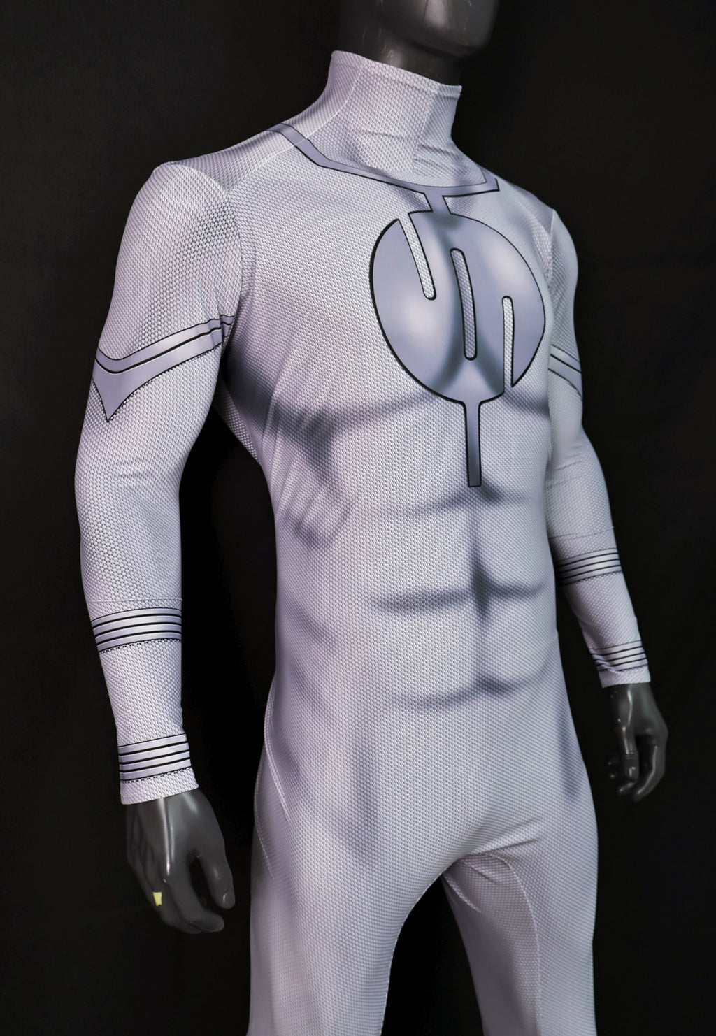 Custom Cosplay Commission Bodysuit for Viltrumite Men - White Gray Outfit