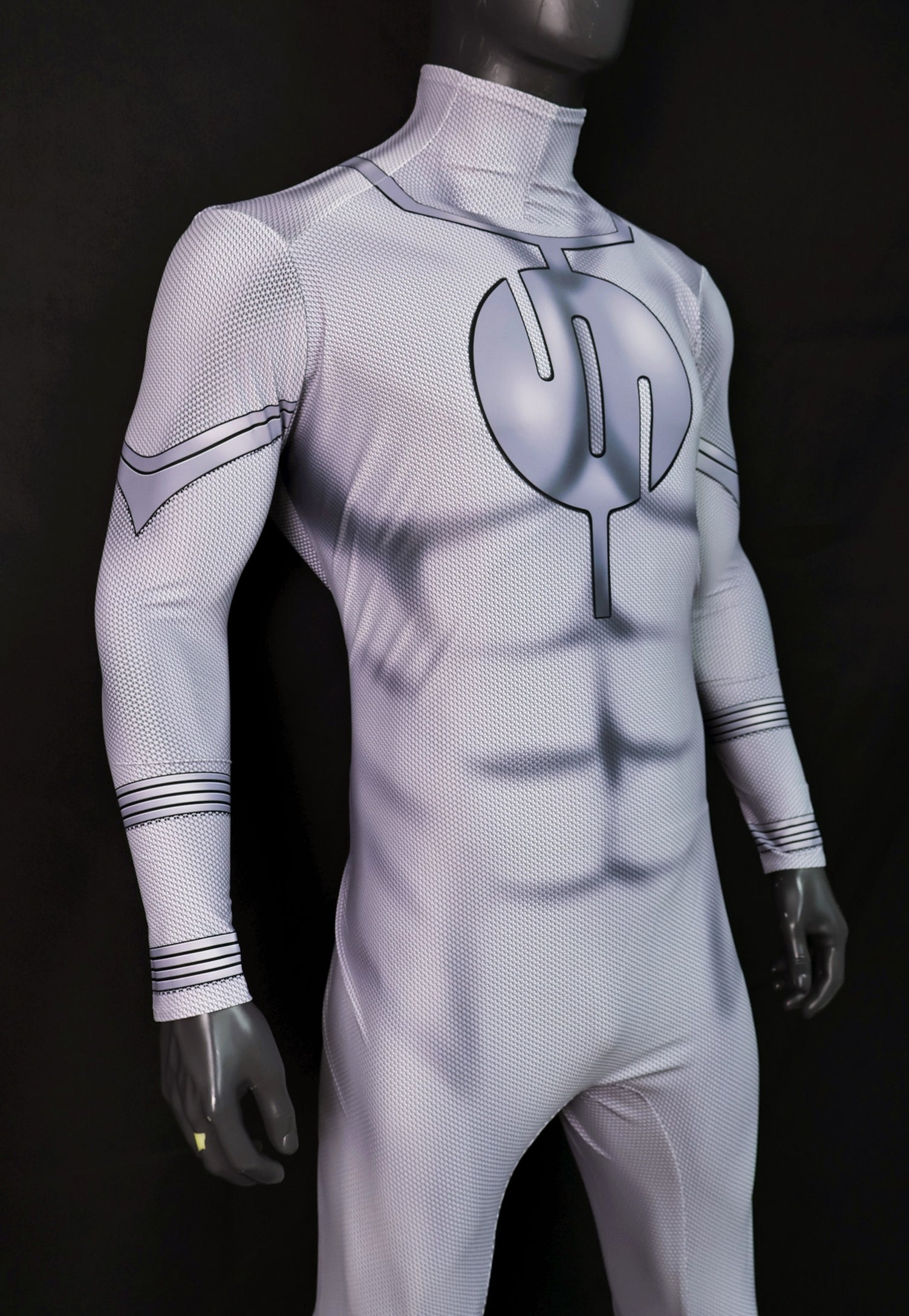Custom Cosplay Commission Bodysuit for Viltrumite Men - White Gray Outfit