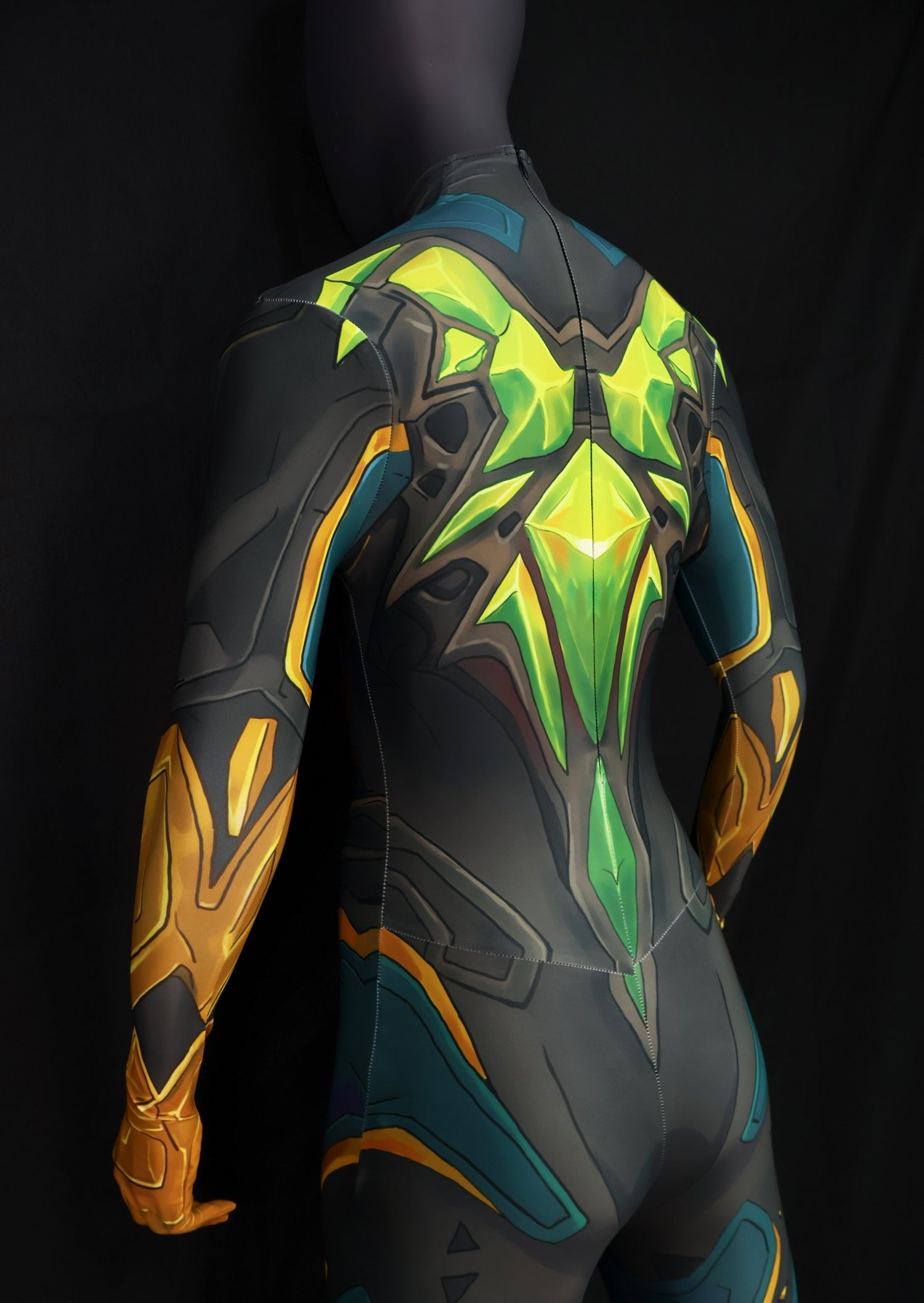 Custom Commission Women Jean Grey Green Yellow Bodysuit