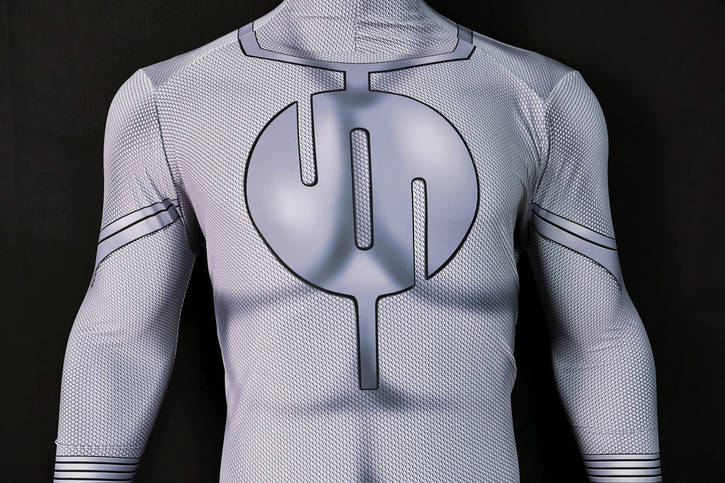 Custom Cosplay Commission Bodysuit for Viltrumite Men - White Gray Outfit