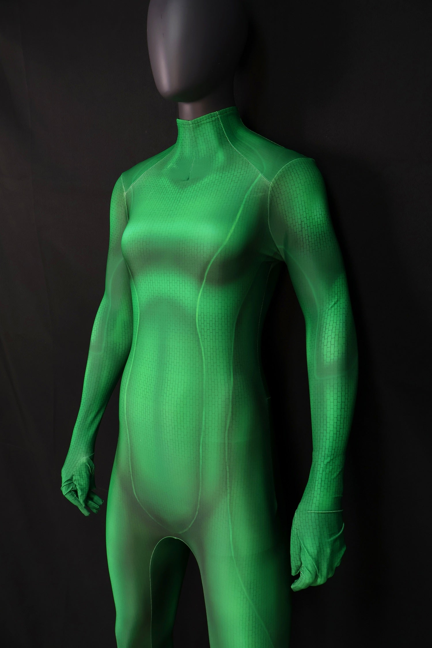 Green Warrior Cosplay Suit Women Green Undersuit