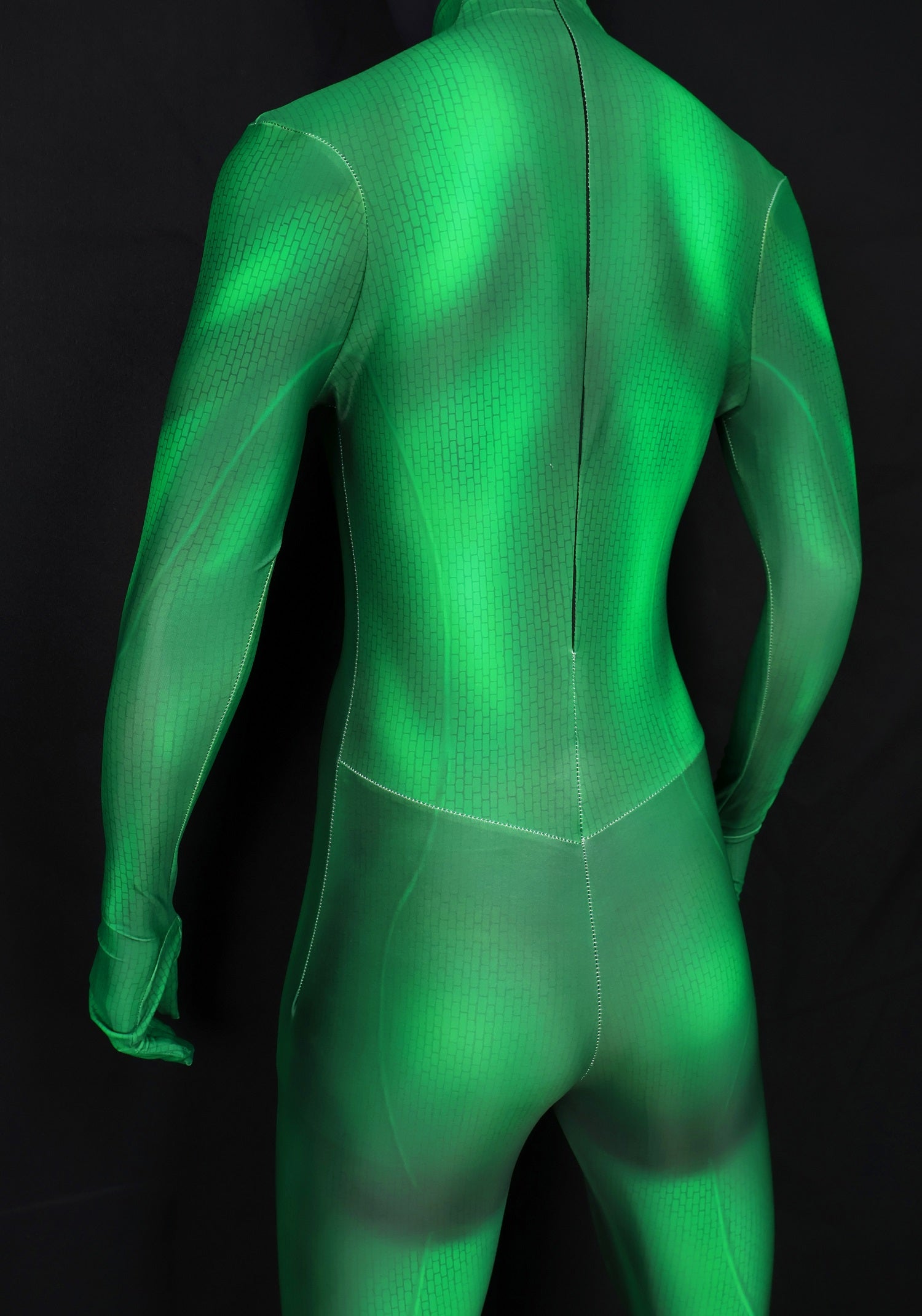 Green Warrior Cosplay Suit Women Green Undersuit