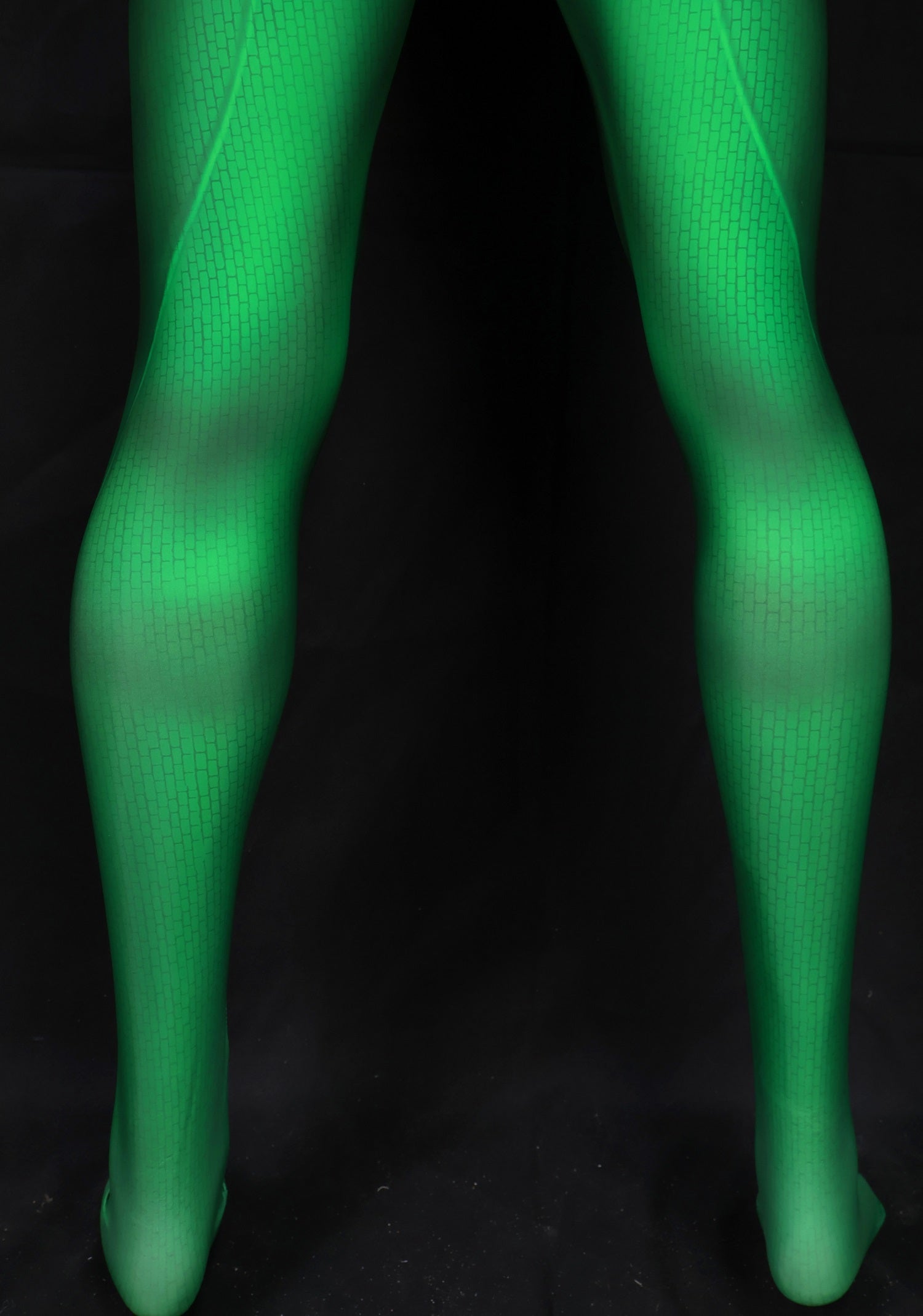 Green Warrior Cosplay Suit Women Green Undersuit