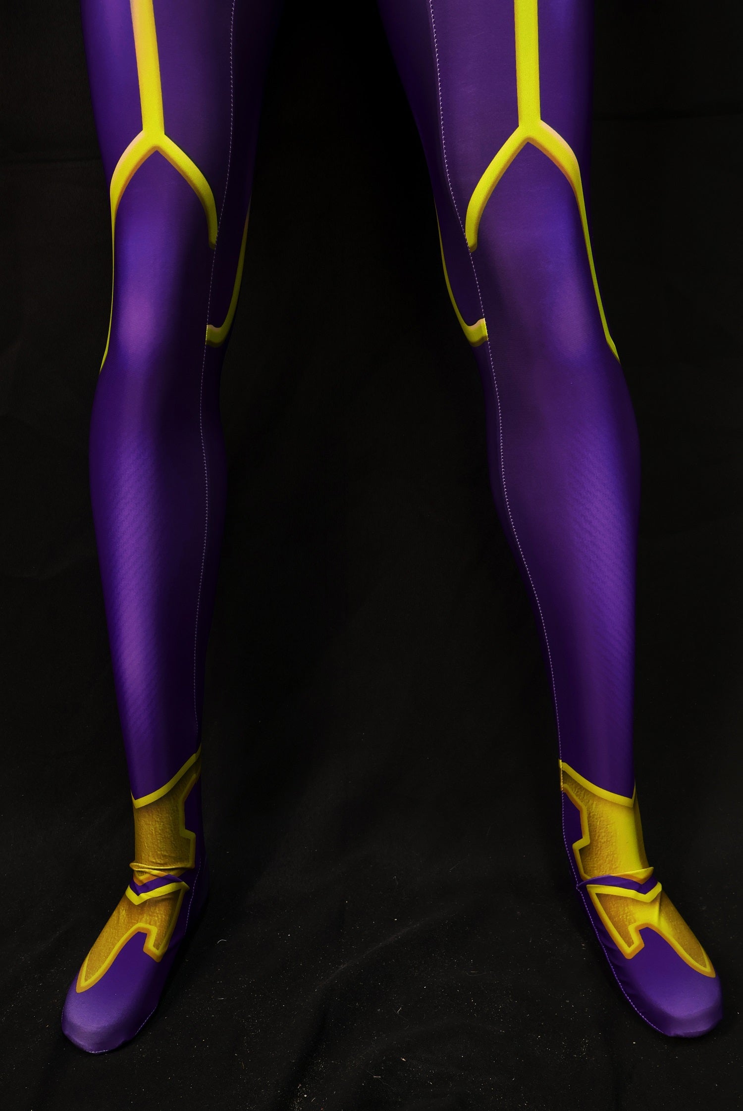 Cosplay Custom Tailored Women Batgirl Purple Yellow Suit