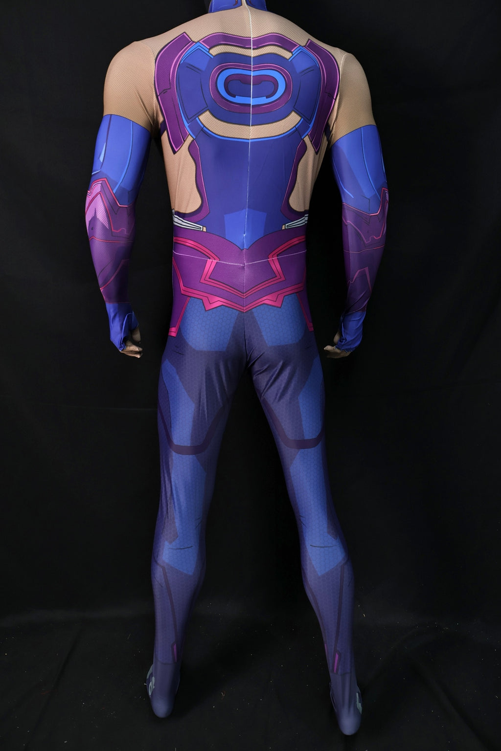 Custom Cosplay Bodysuit for Galacta Rivals Men - Personalized Purple Outfit