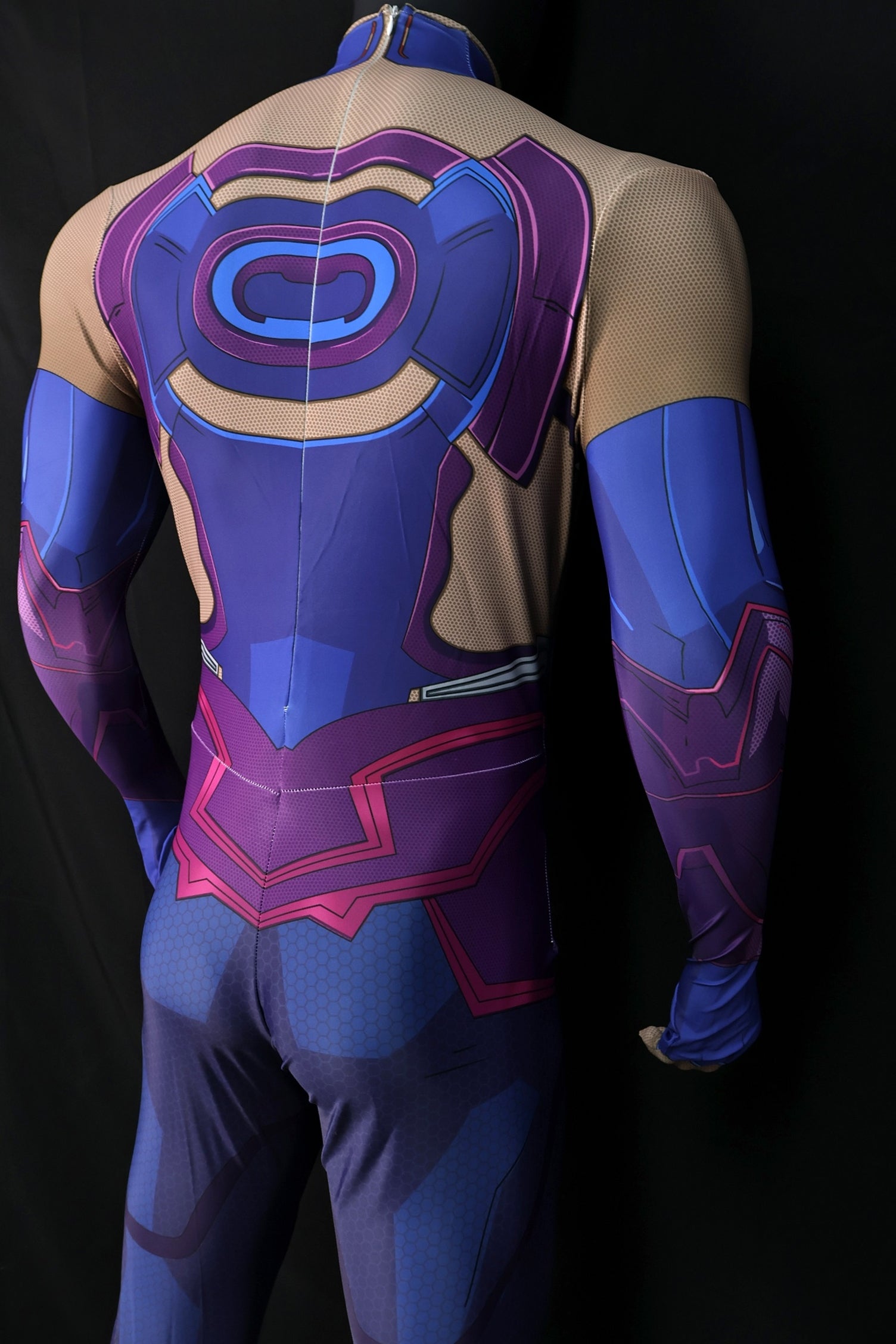 Custom Cosplay Bodysuit for Galacta Rivals Men - Personalized Purple Outfit