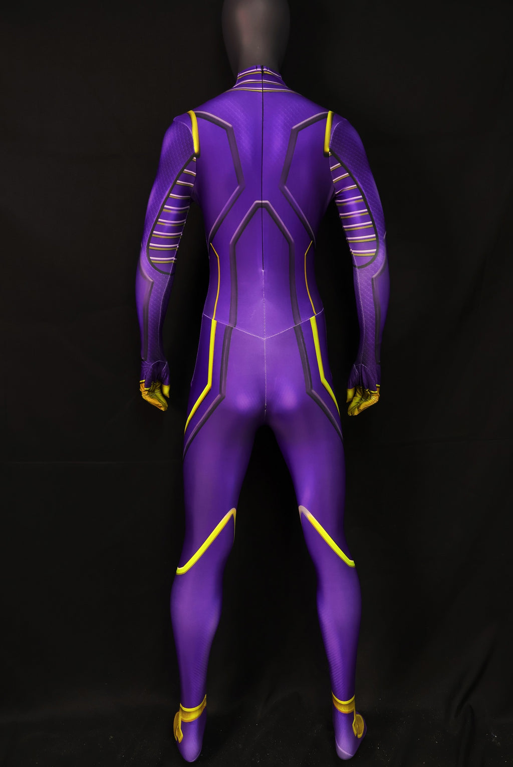 Cosplay Custom Tailored Women Batgirl Purple Yellow Suit