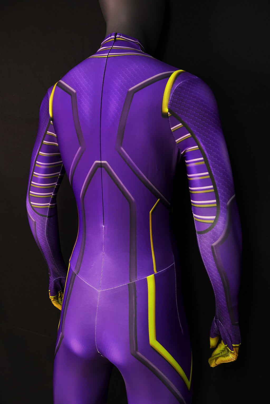 Cosplay Custom Tailored Women Batgirl Purple Yellow Suit
