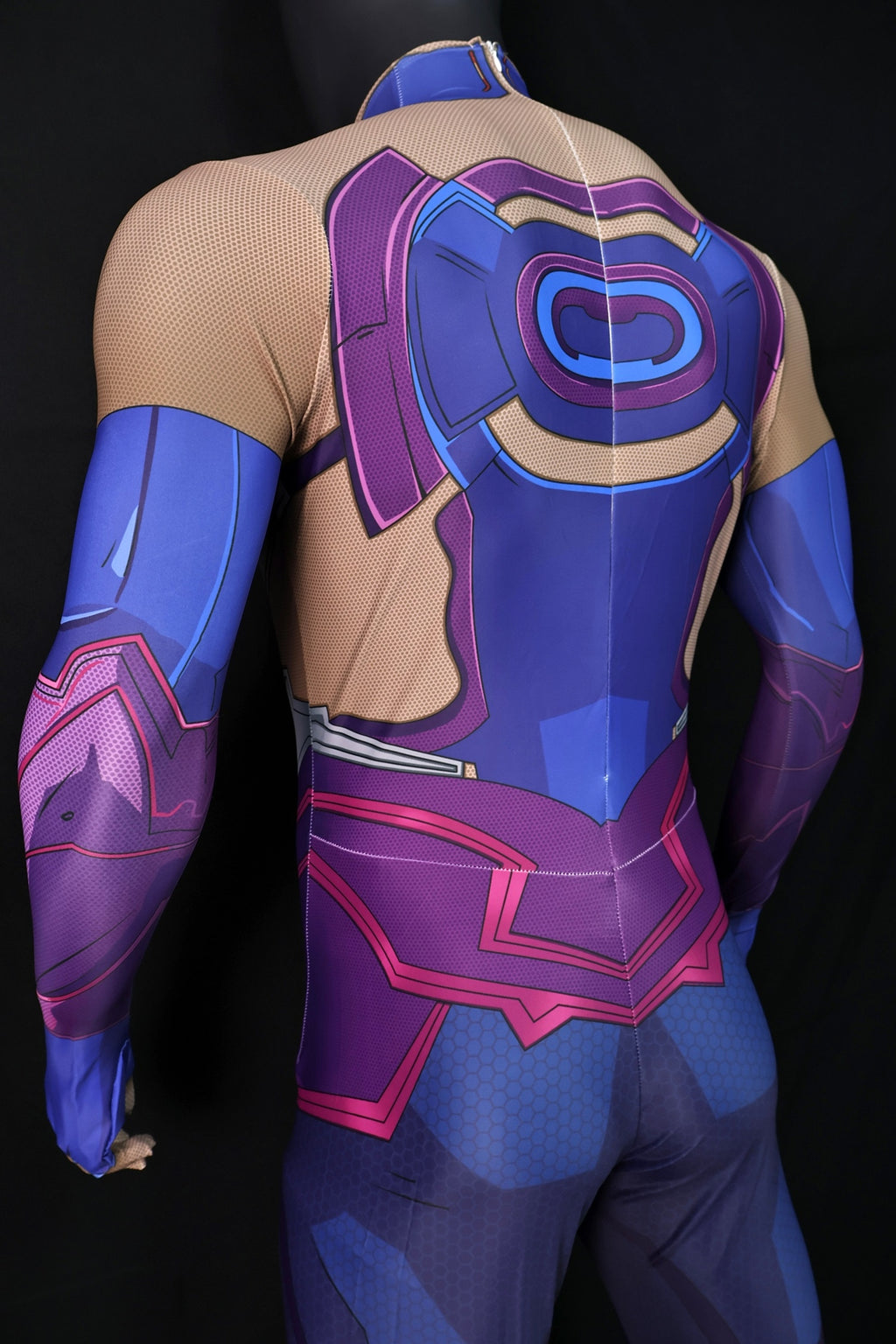 Custom Cosplay Bodysuit for Galacta Rivals Men - Personalized Purple Outfit