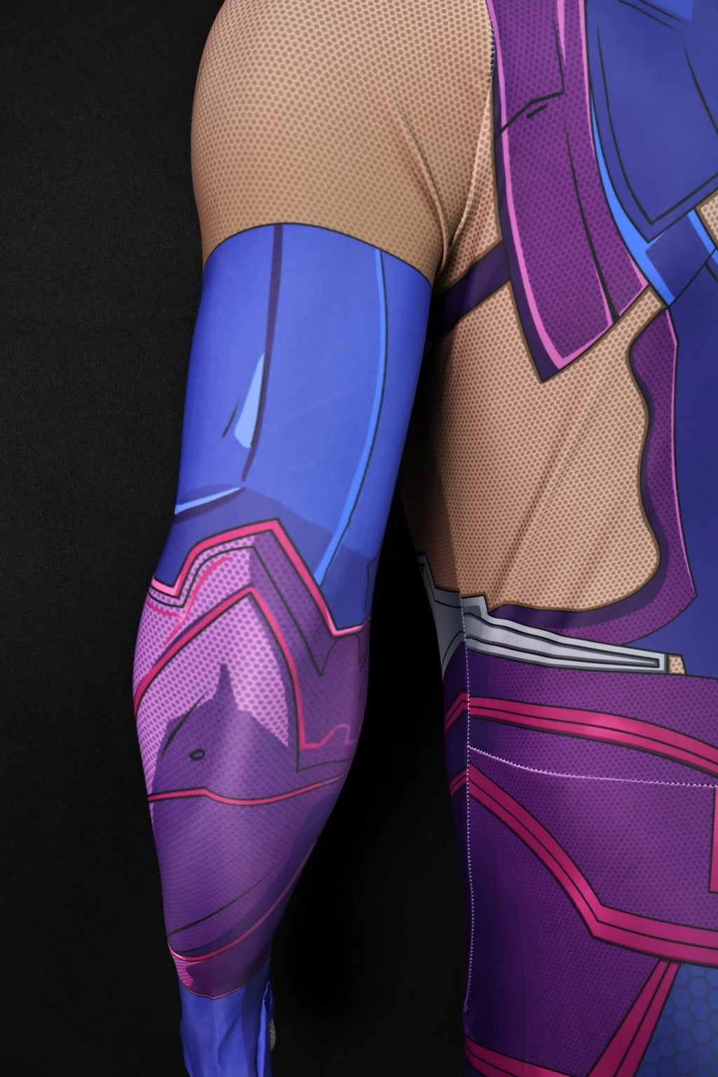 Custom Cosplay Bodysuit for Galacta Rivals Men - Personalized Purple Outfit