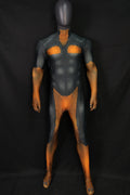 Custom Cosplay Commission Bodysuit for Toon Doberman Men - Black Orange Suit