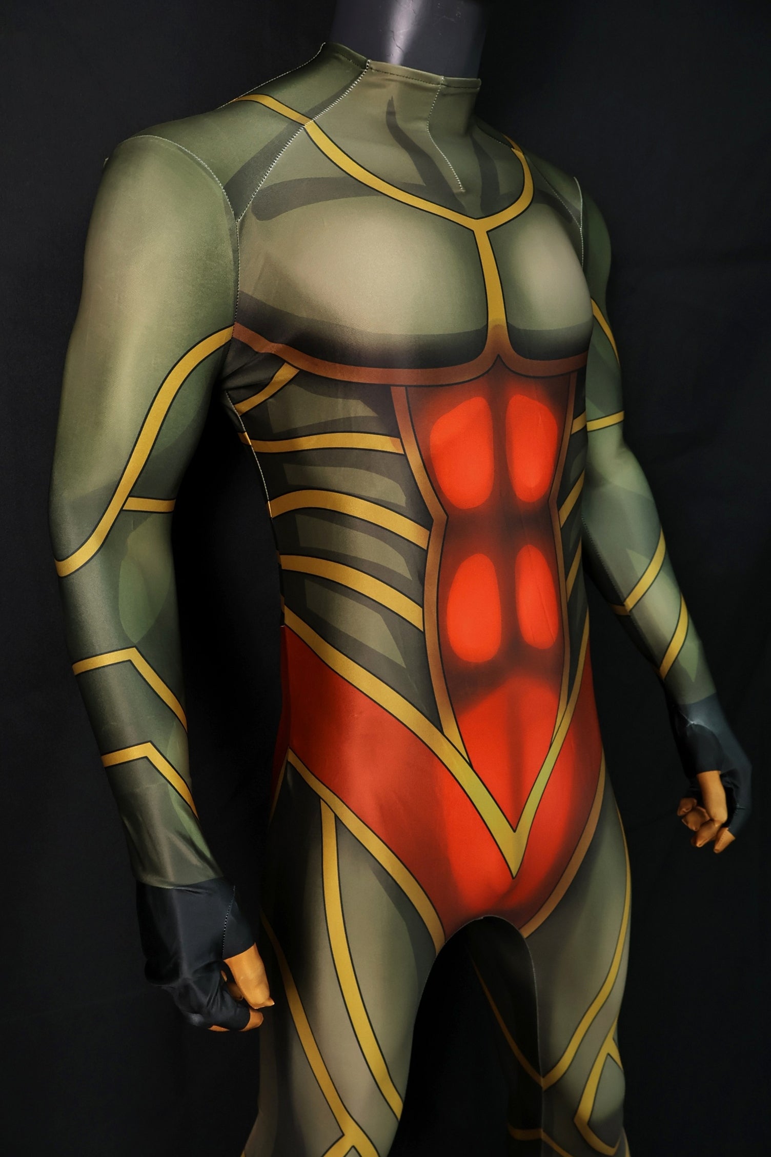 Custom Cosplay Bodysuit for Kingdom RPG 3 Men - Personalized Green Outfit