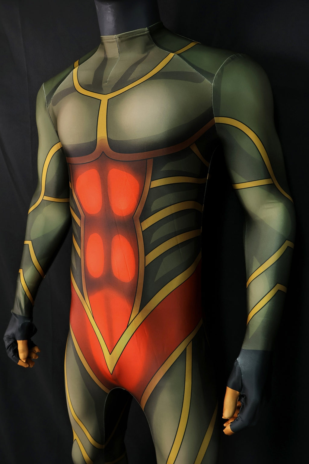 Custom Cosplay Bodysuit for Kingdom RPG 3 Men - Personalized Green Outfit