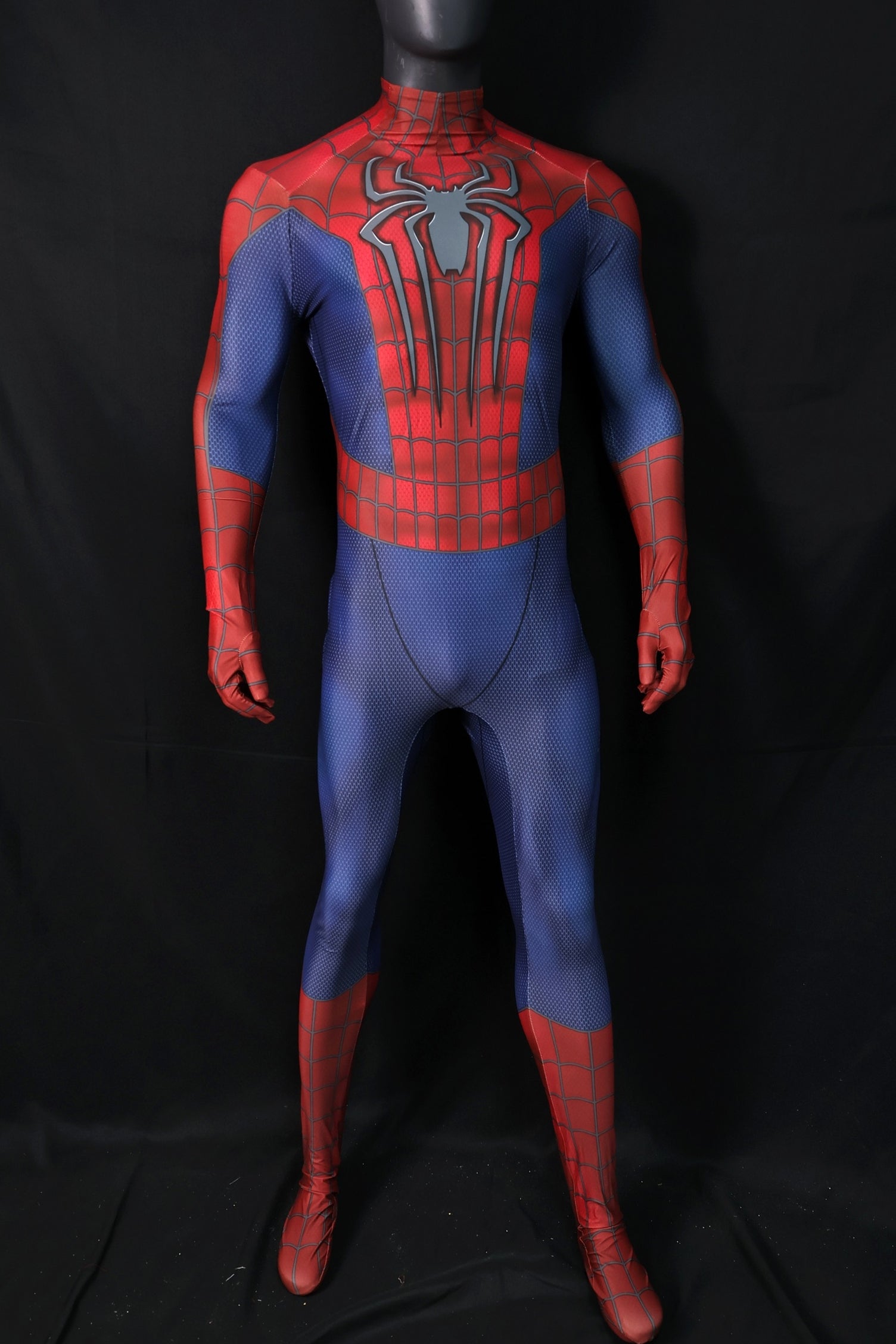 Custom Cosplay Commission Bodysuit for Amazing Arachnid Men - Red Blue Suit