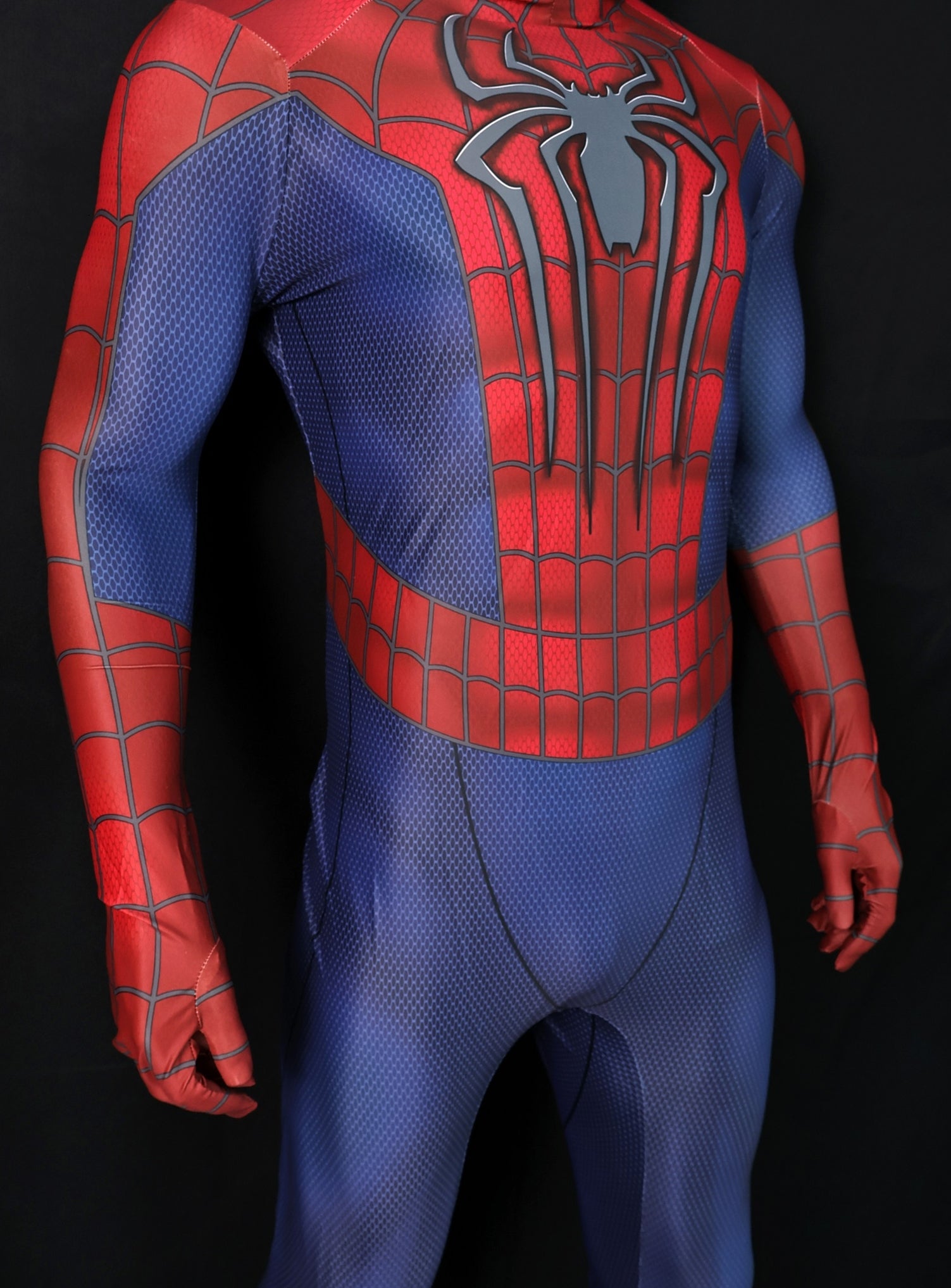 Custom Cosplay Commission Bodysuit for Amazing Arachnid Men - Red Blue Suit