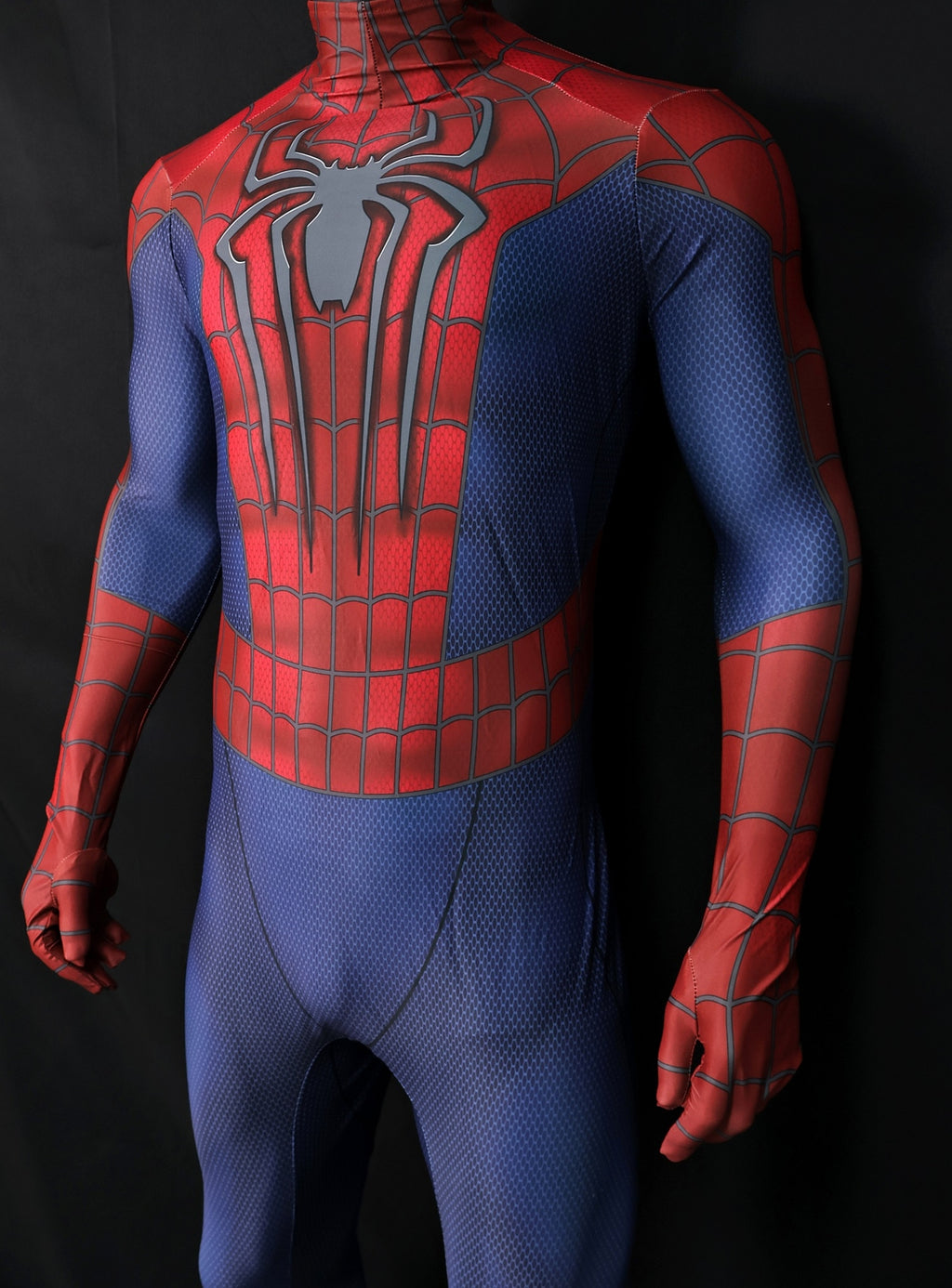 Custom Cosplay Commission Bodysuit for Amazing Arachnid Men - Red Blue Suit