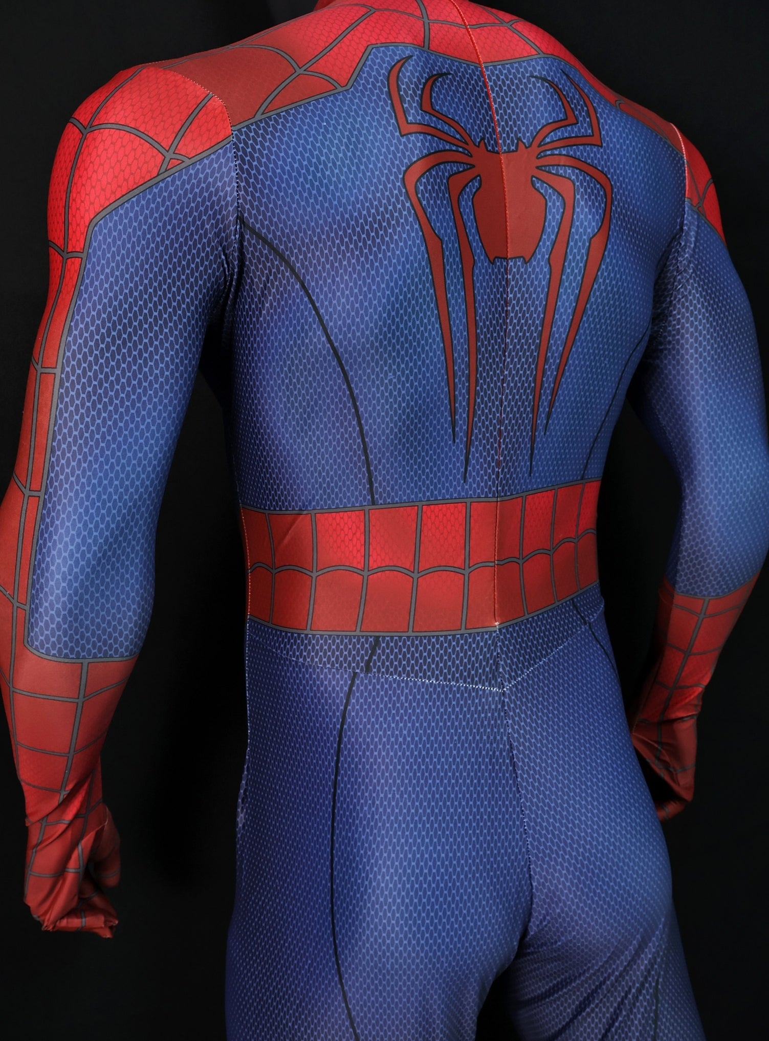 Custom Cosplay Commission Bodysuit for Amazing Arachnid Men - Red Blue Suit