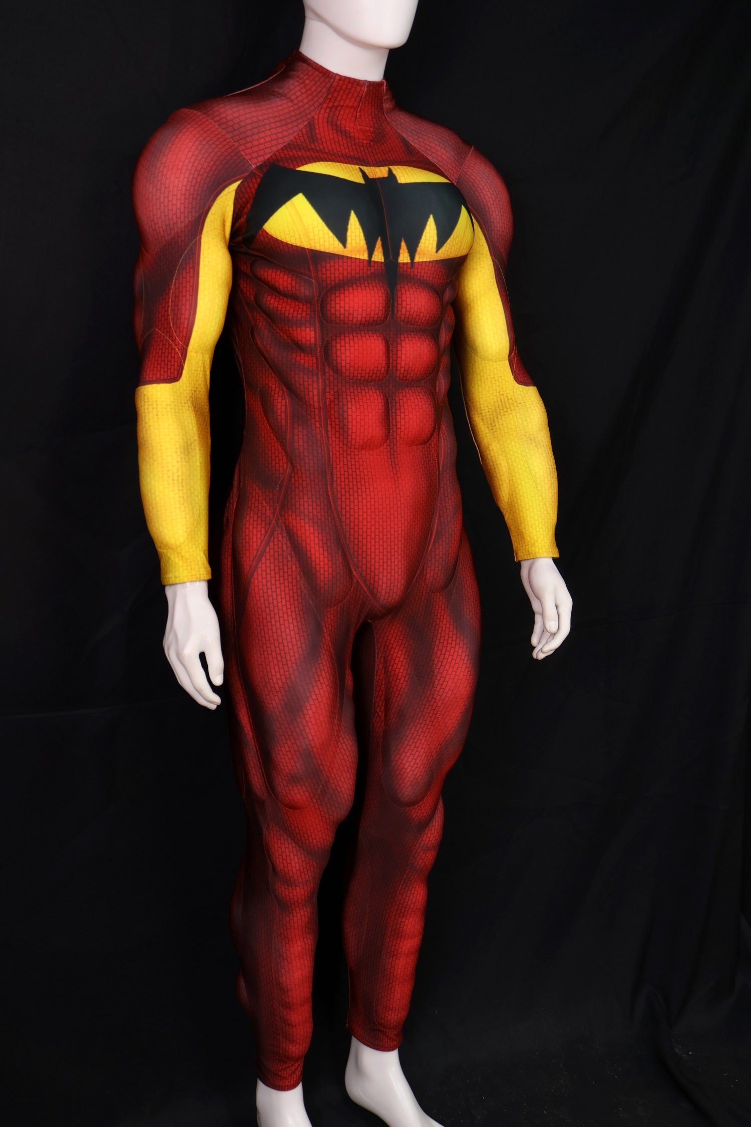 Custom Red Bat Muscle Suit - Personalized 3D Lycra Cosplay Base