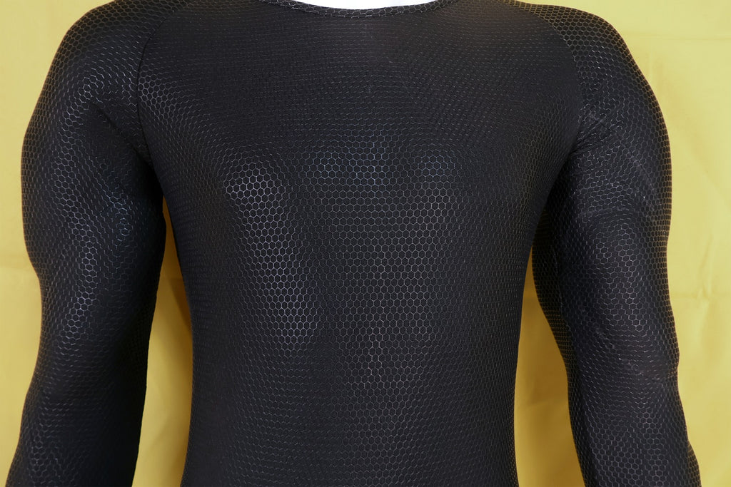 Custom Screen Printed Black Muscle Apparel - Personalized Lycra Bodysuit