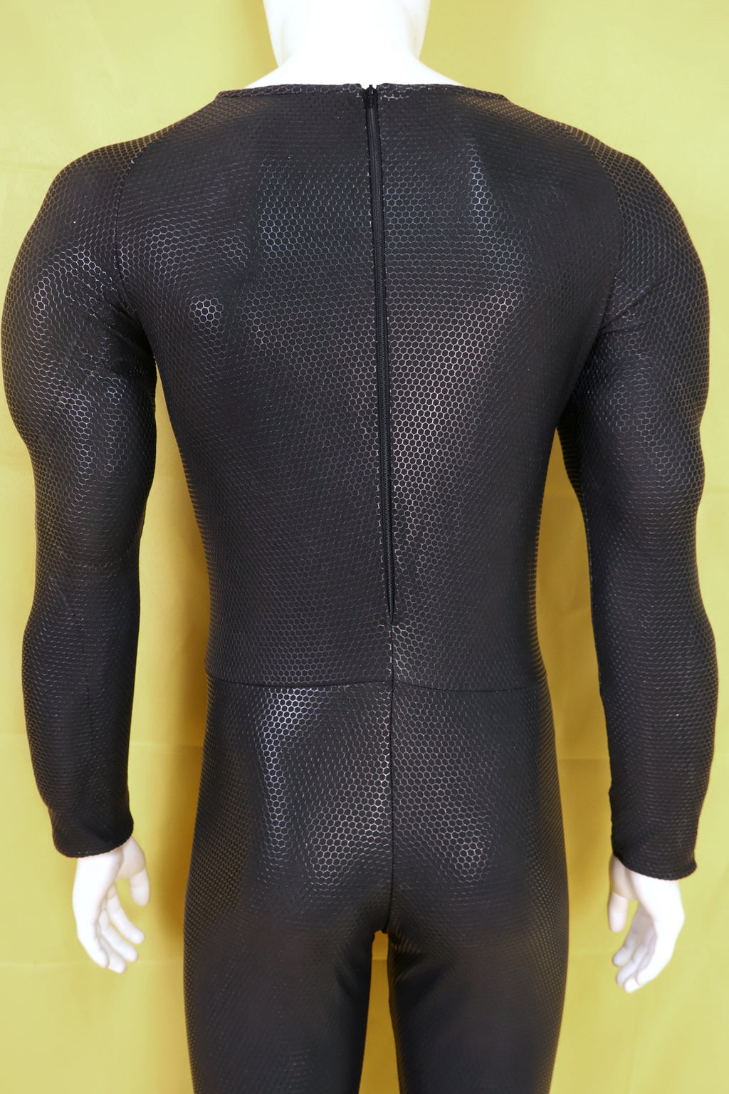 Custom Screen Printed Black Muscle Apparel - Personalized Lycra Bodysuit