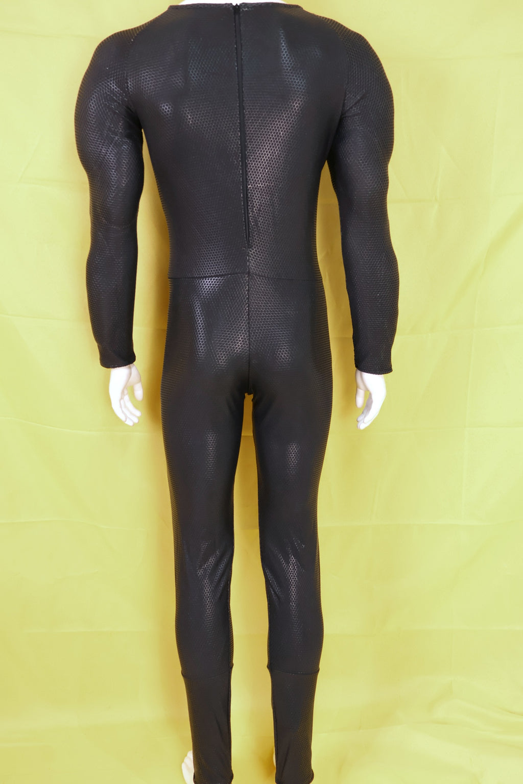 Custom Screen Printed Black Muscle Apparel - Personalized Lycra Bodysuit