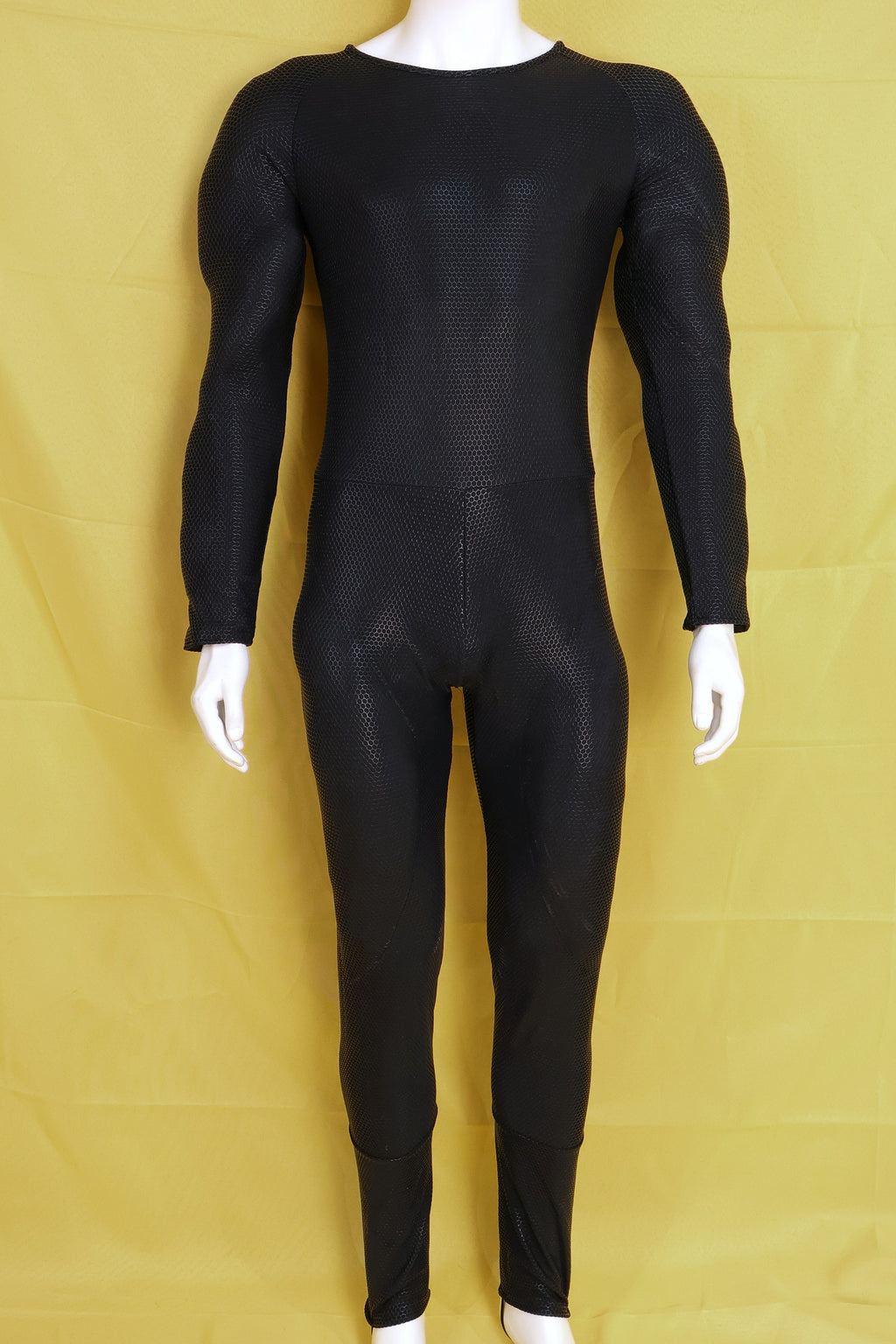 Custom Screen Printed Black Muscle Apparel - Personalized Lycra Bodysuit