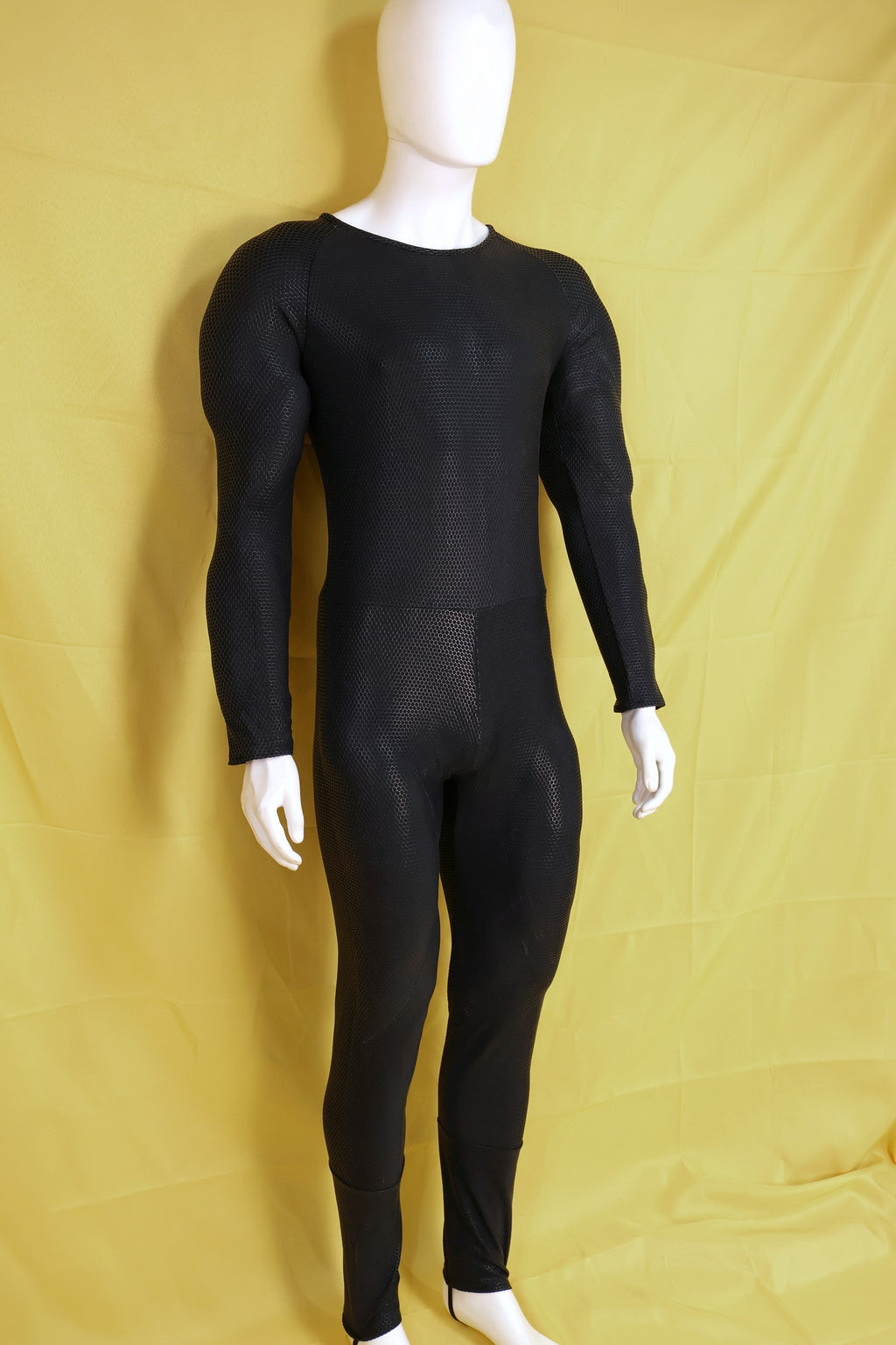 Custom Screen Printed Black Muscle Apparel - Personalized Lycra Bodysuit