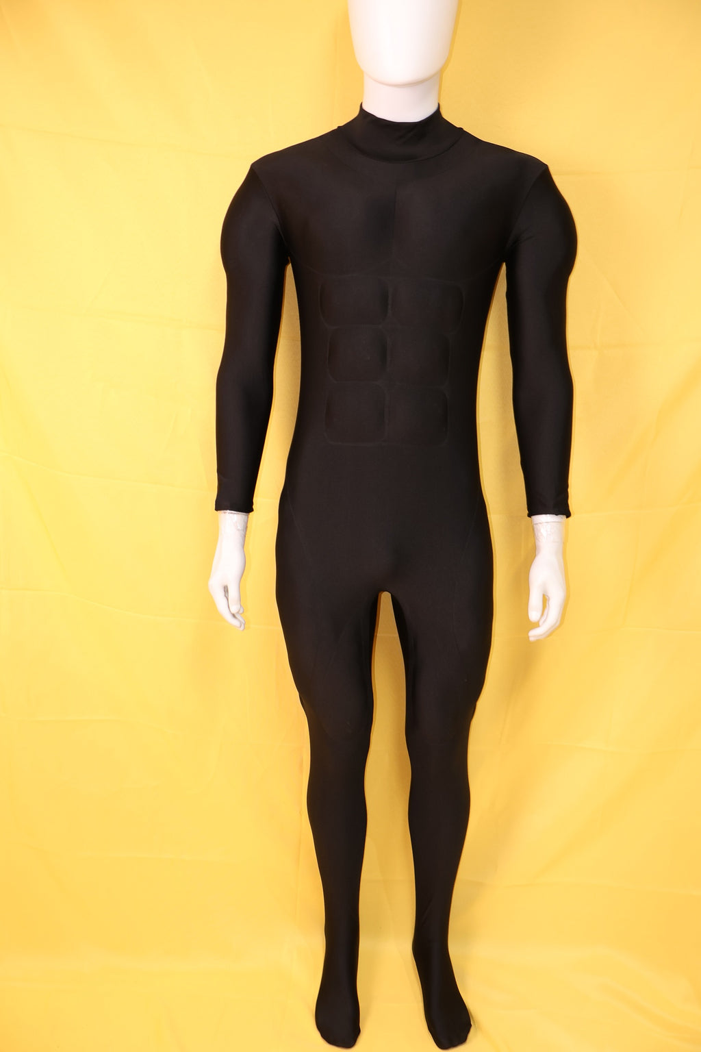 Personalized Black Cosplay Muscle Padding - Custom Lycra Hero Gear