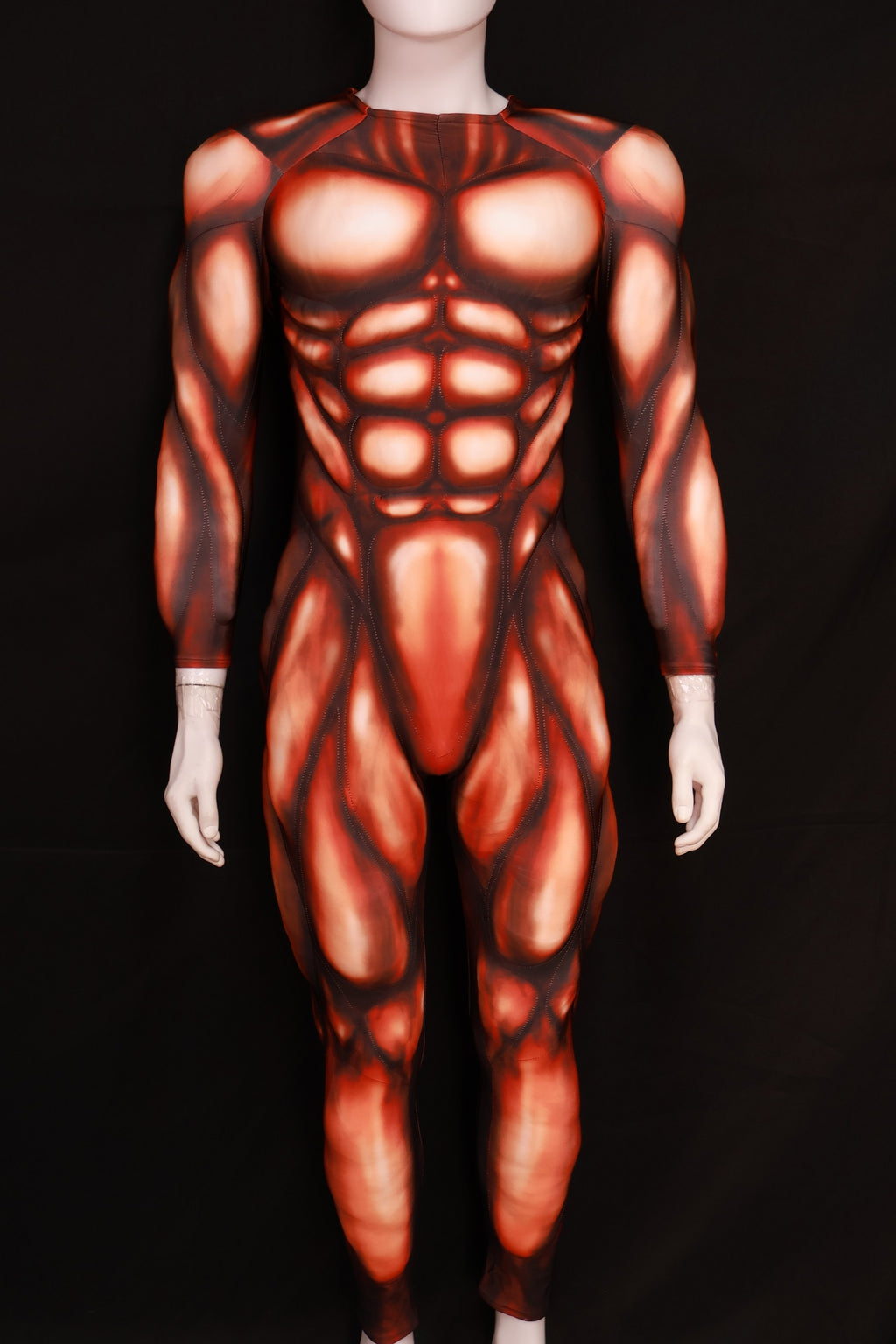 Lycra Red Hero Muscle Garment - Custom Personalized Cosplay Clothing