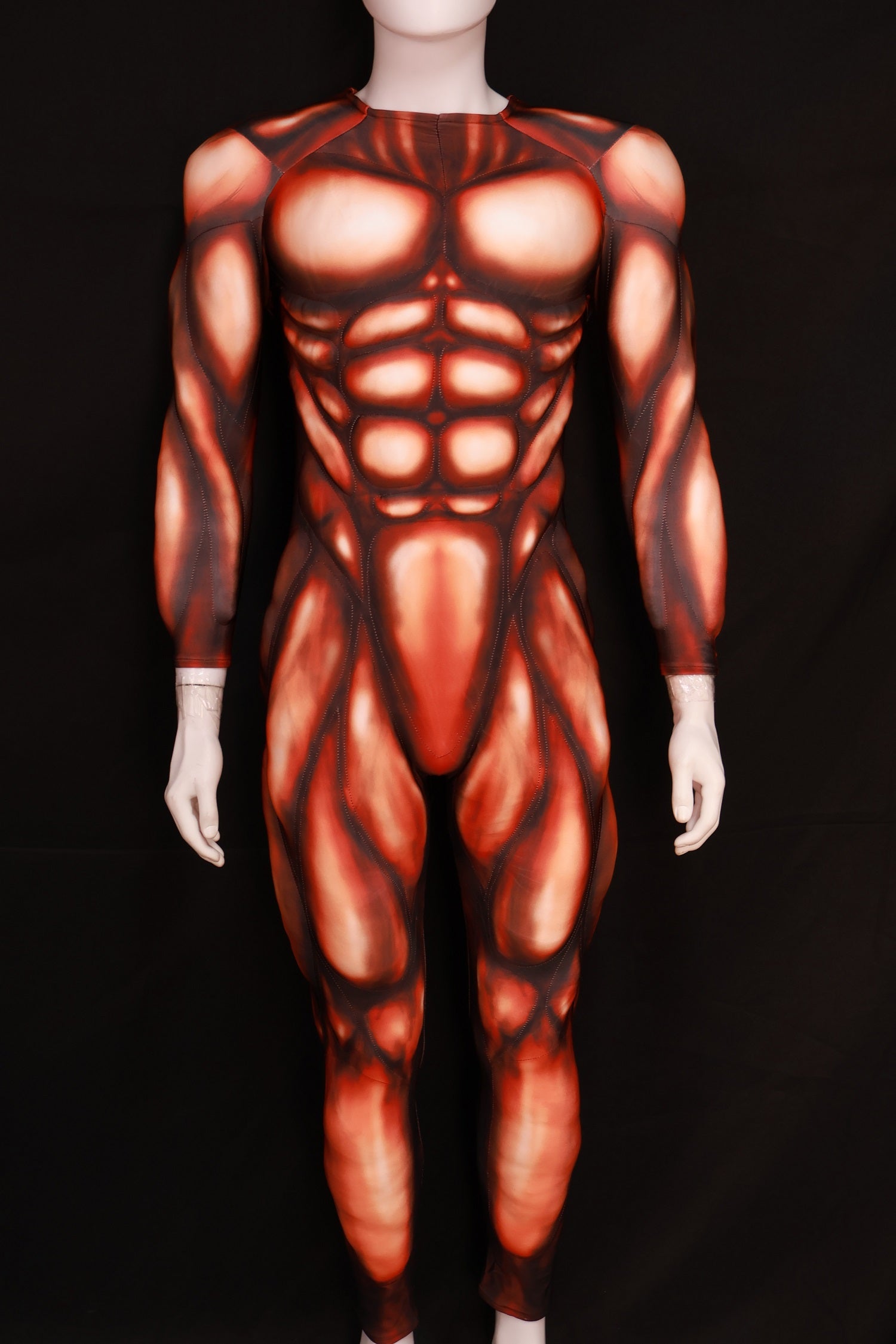 Lycra Red Hero Muscle Garment - Custom Personalized Cosplay Clothing