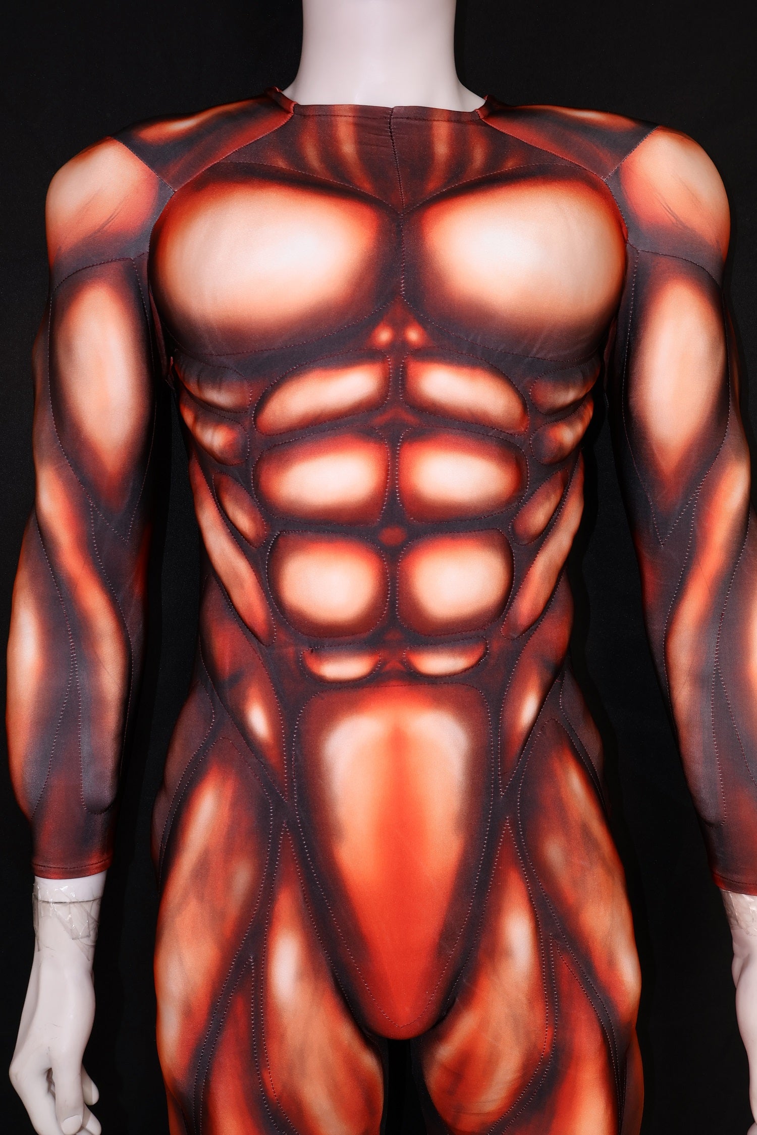 Lycra Red Hero Muscle Garment - Custom Personalized Cosplay Clothing