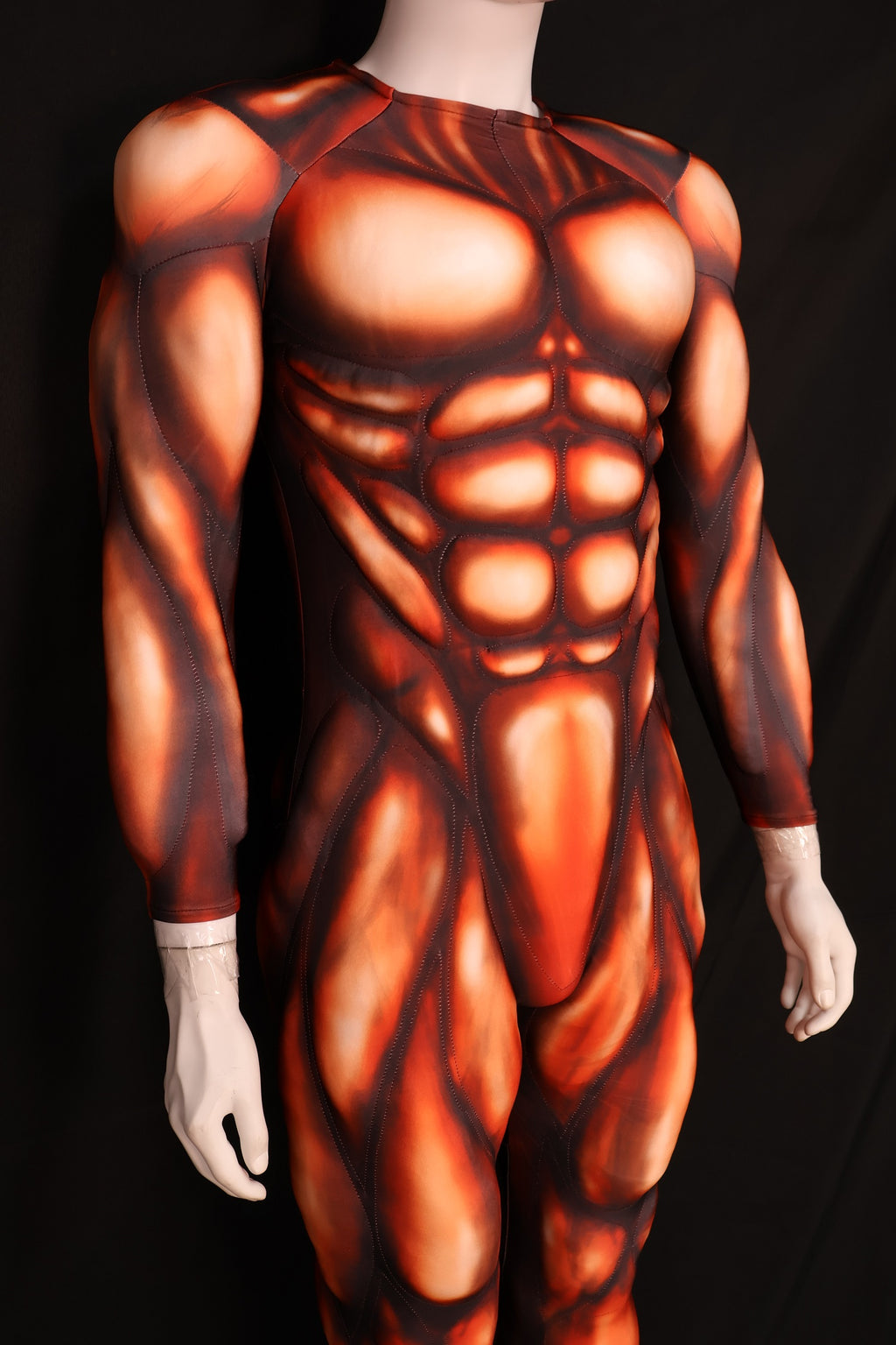 Lycra Red Hero Muscle Garment - Custom Personalized Cosplay Clothing
