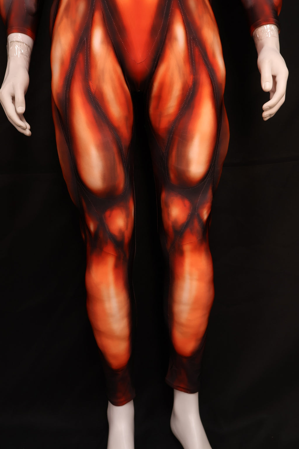 Lycra Red Hero Muscle Garment - Custom Personalized Cosplay Clothing