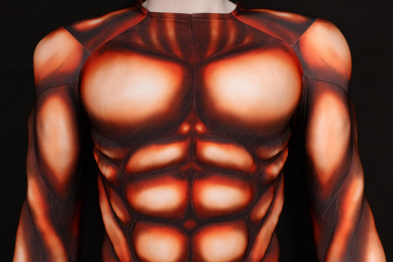 Lycra Red Hero Muscle Garment - Custom Personalized Cosplay Clothing